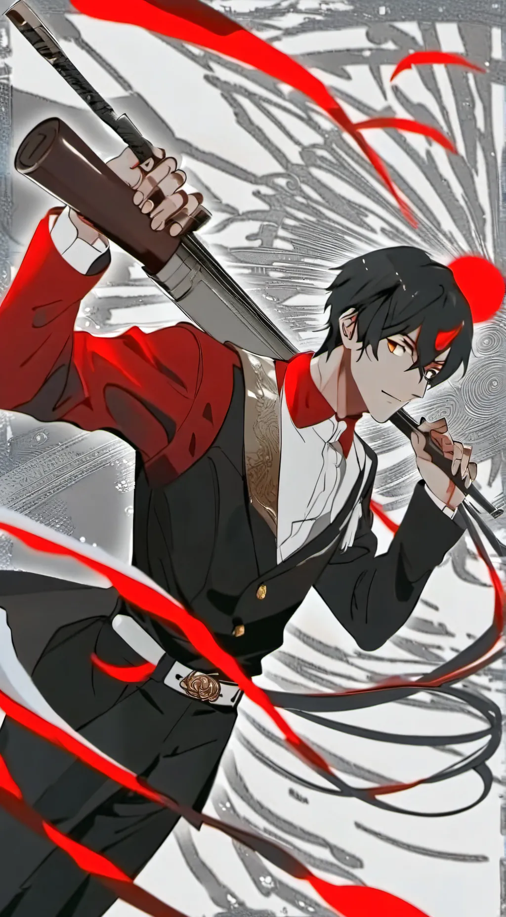 ai character: OKARUN background