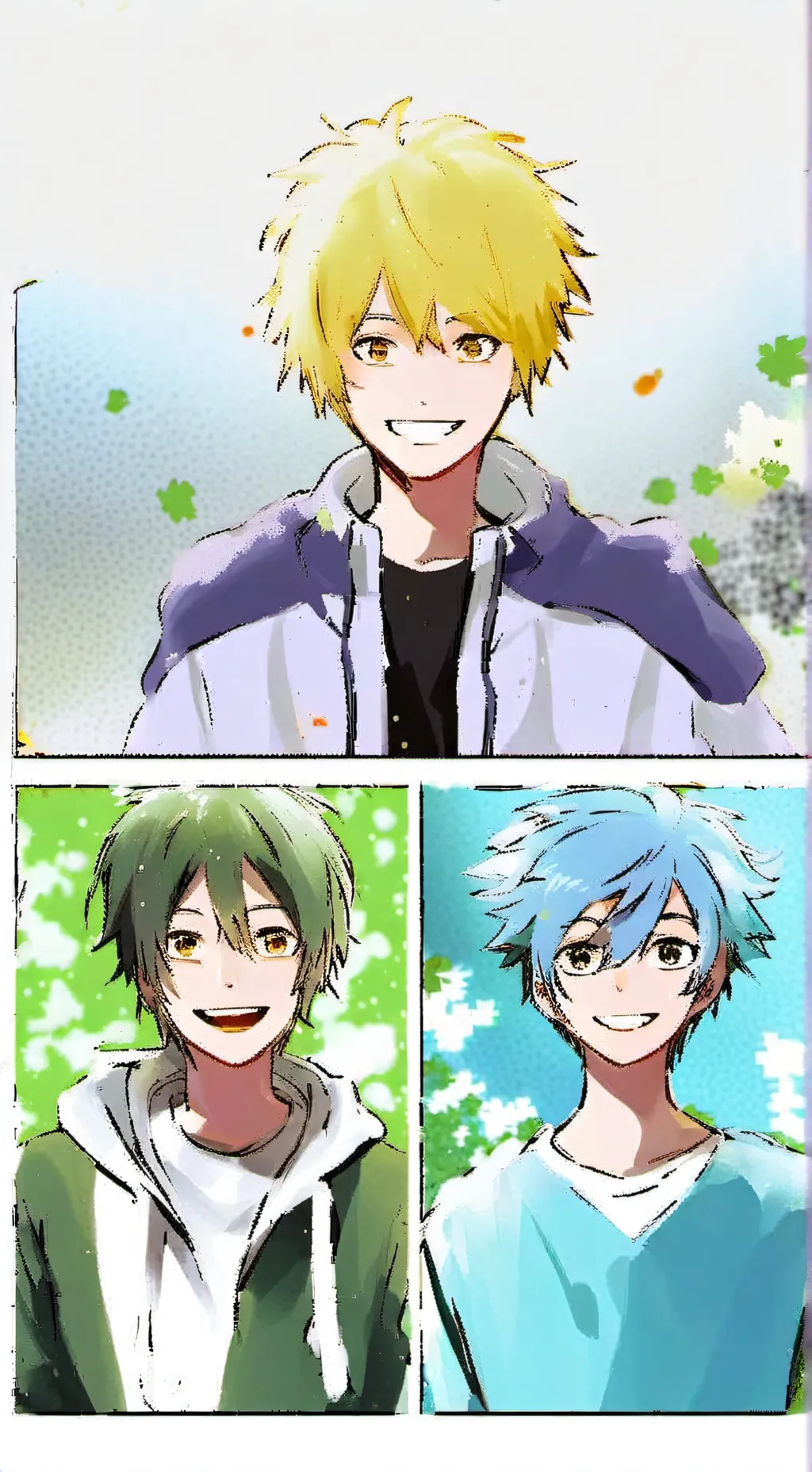 ai character: big 3 + Eri BUT... background