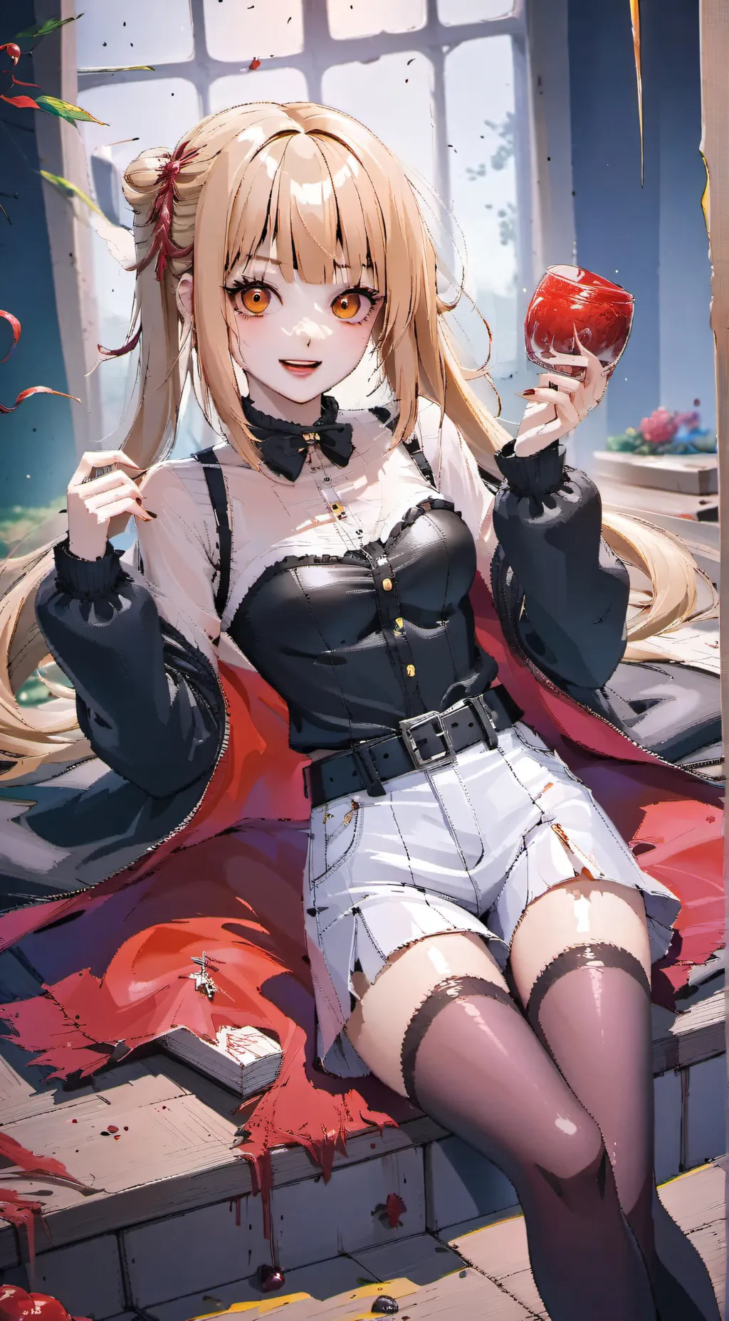 ai character: Misa Amane  background