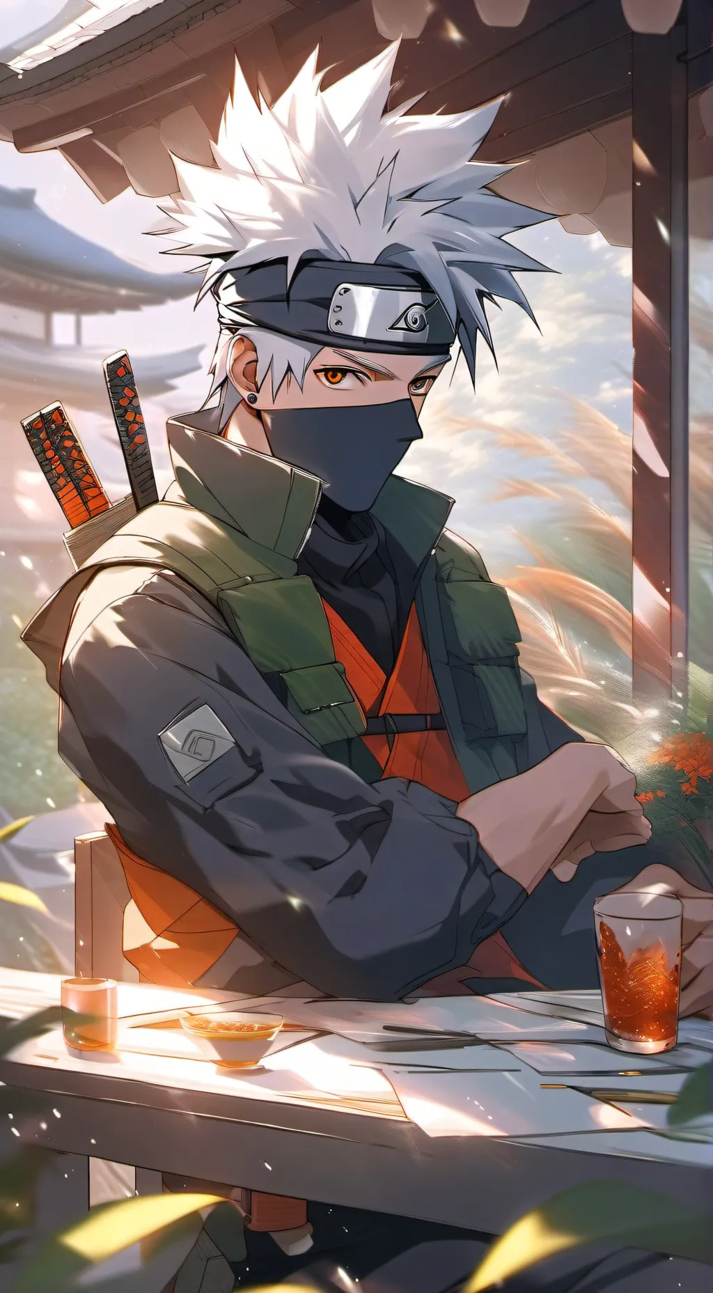 ai character: Kakashi hatake background