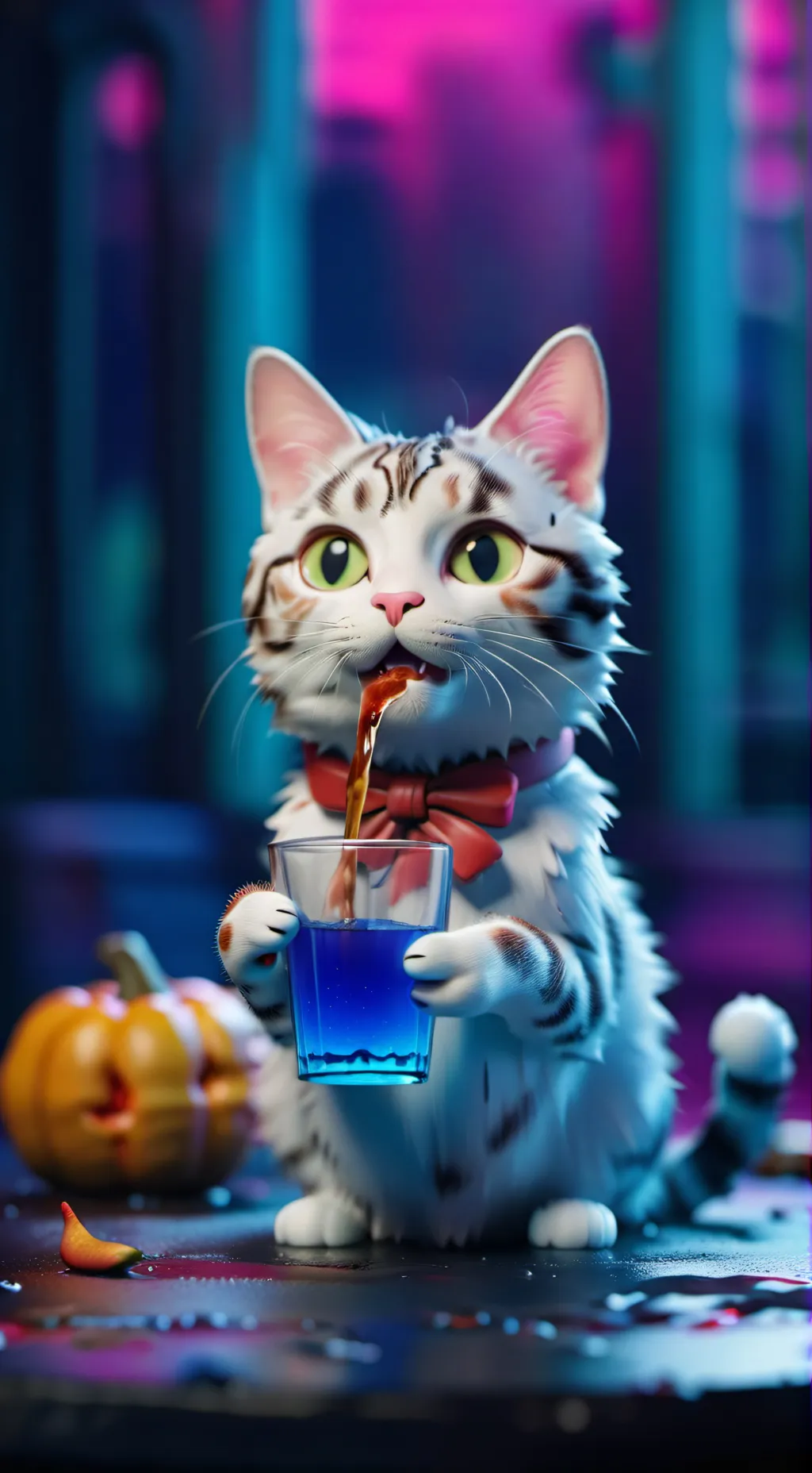 ai character: cat background