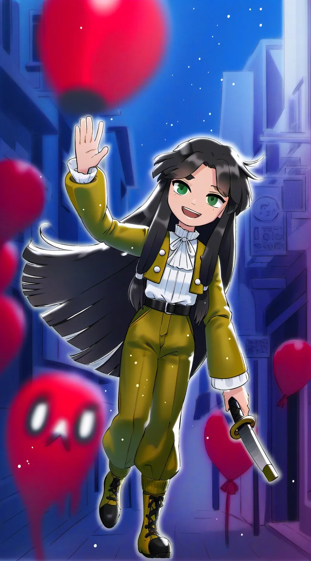 ai character: tomiyaka background