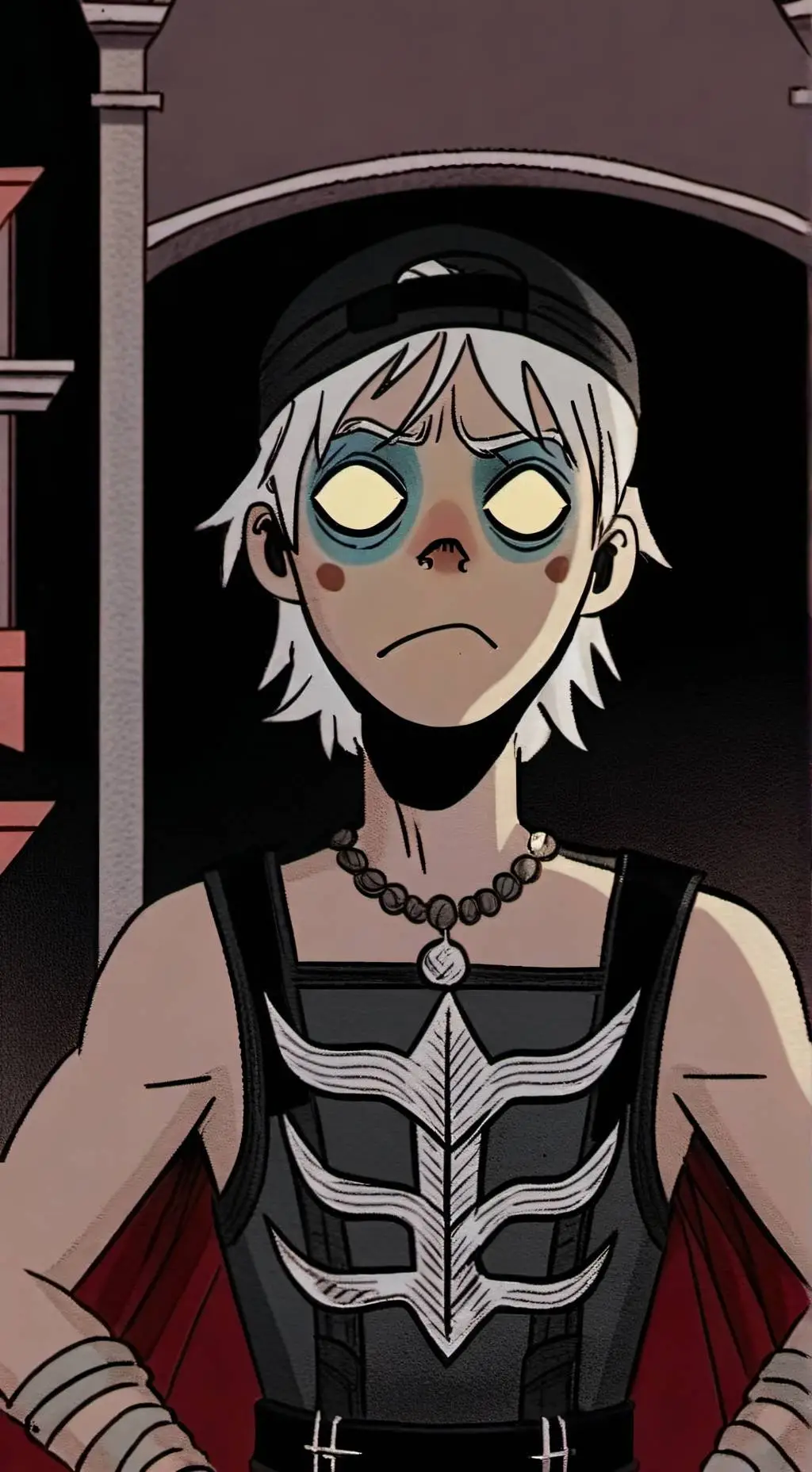 ai character: 2-D (Plastic Beach background