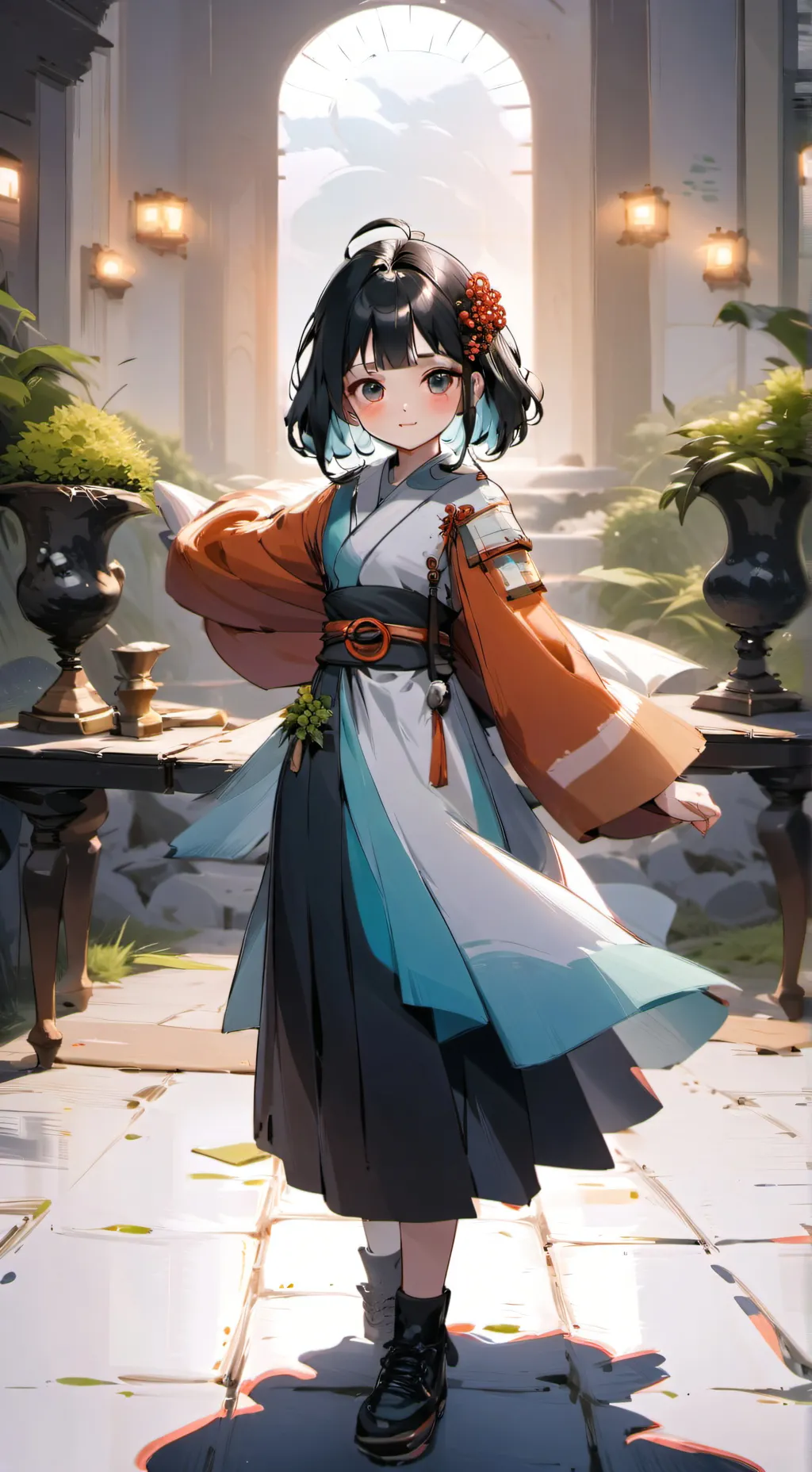 ai character: Demon slayer funny background