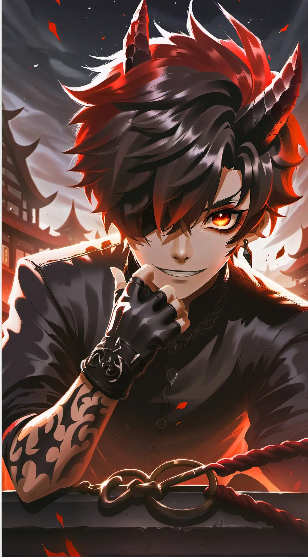 ai character: Idk what to put background