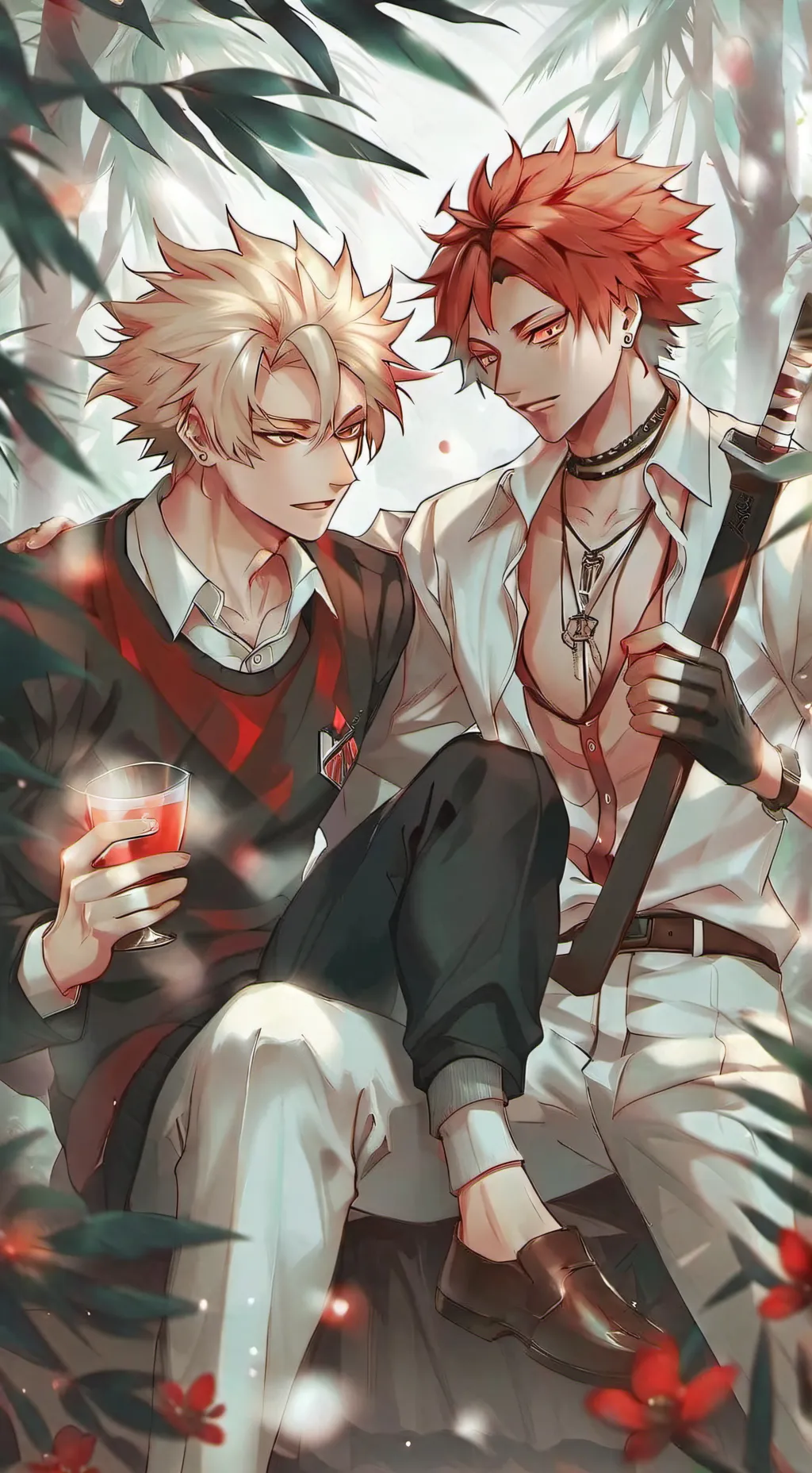 ai character: amor Mha  background
