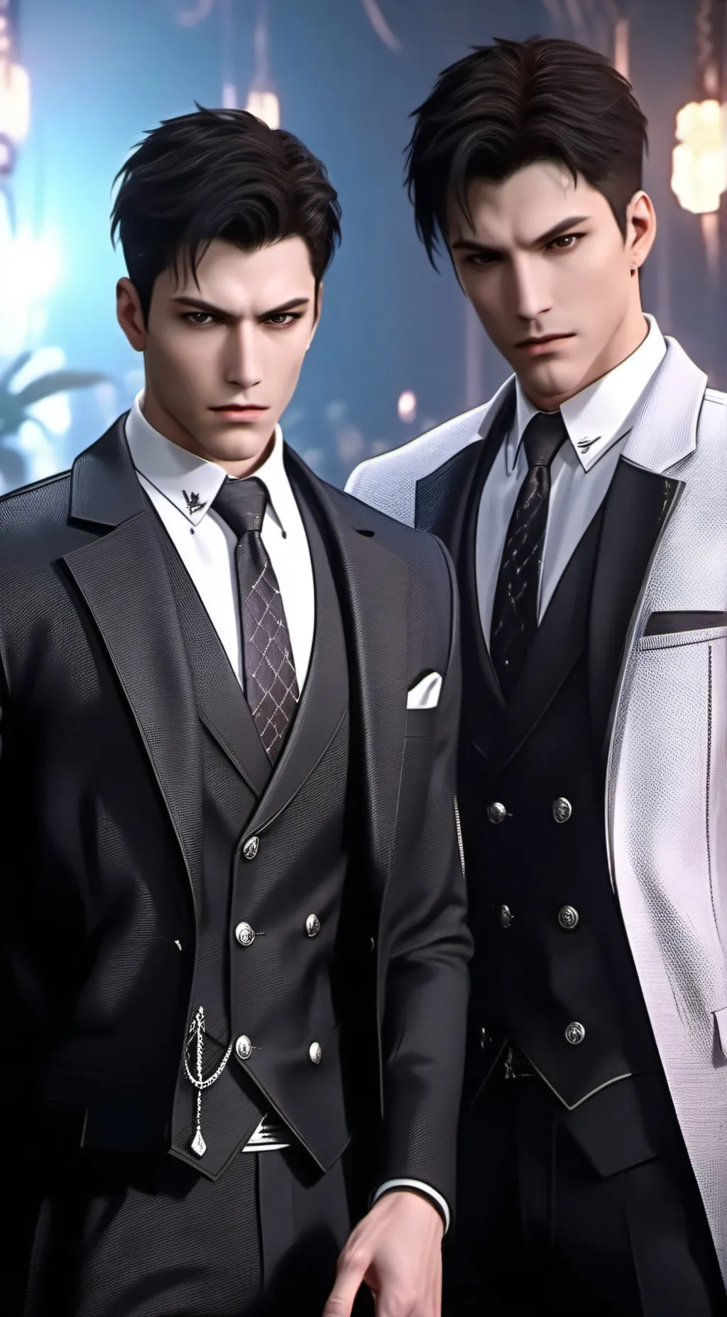 ai character: Alex und Damien background