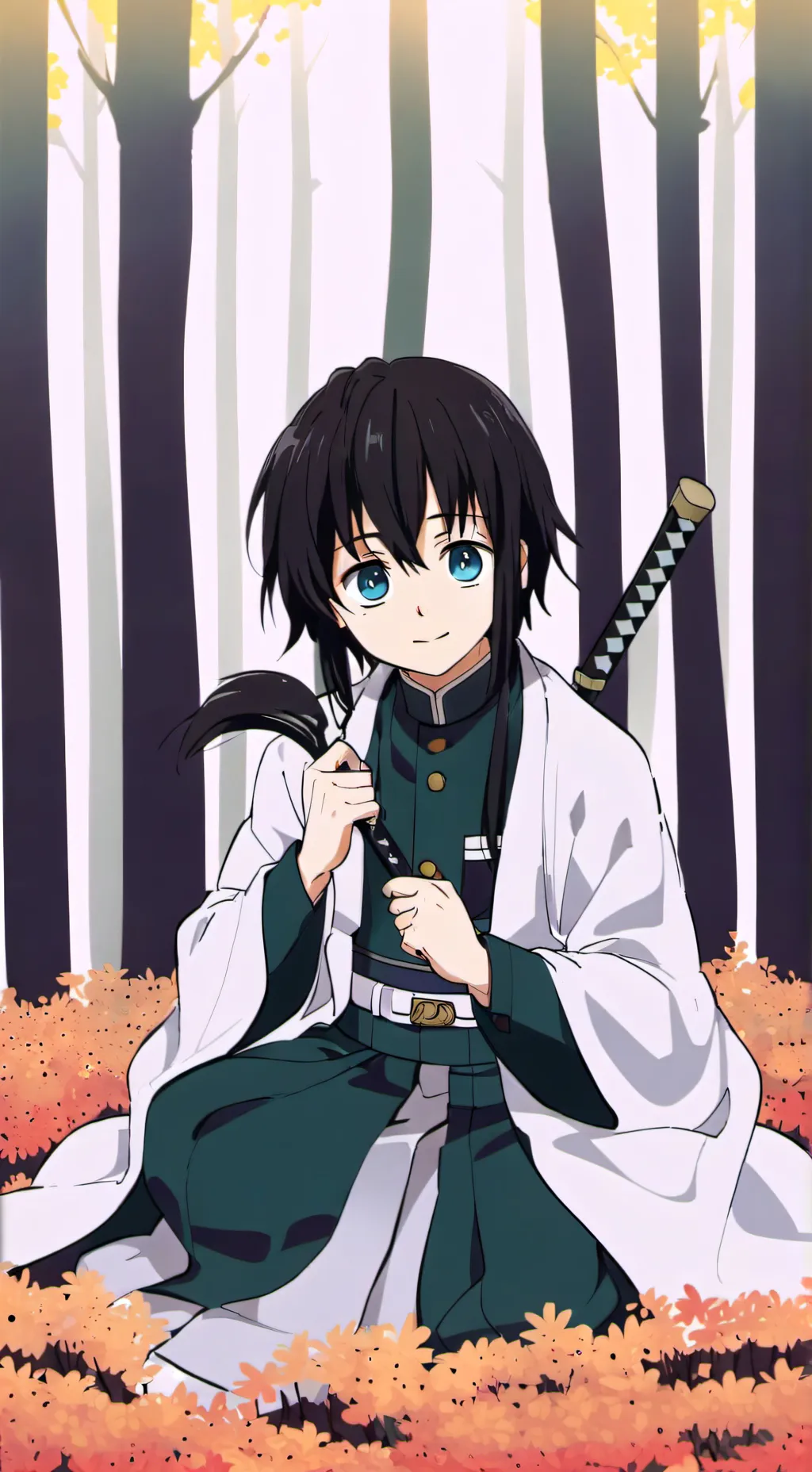 ai character: Muichiro tokito background