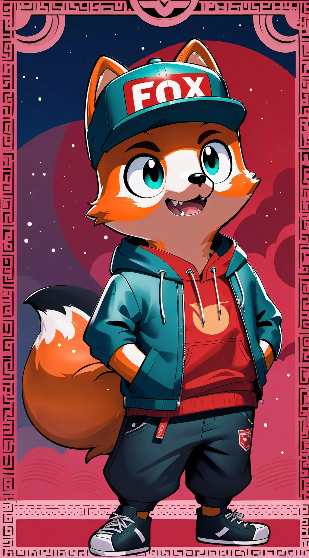 ai character: FOX background