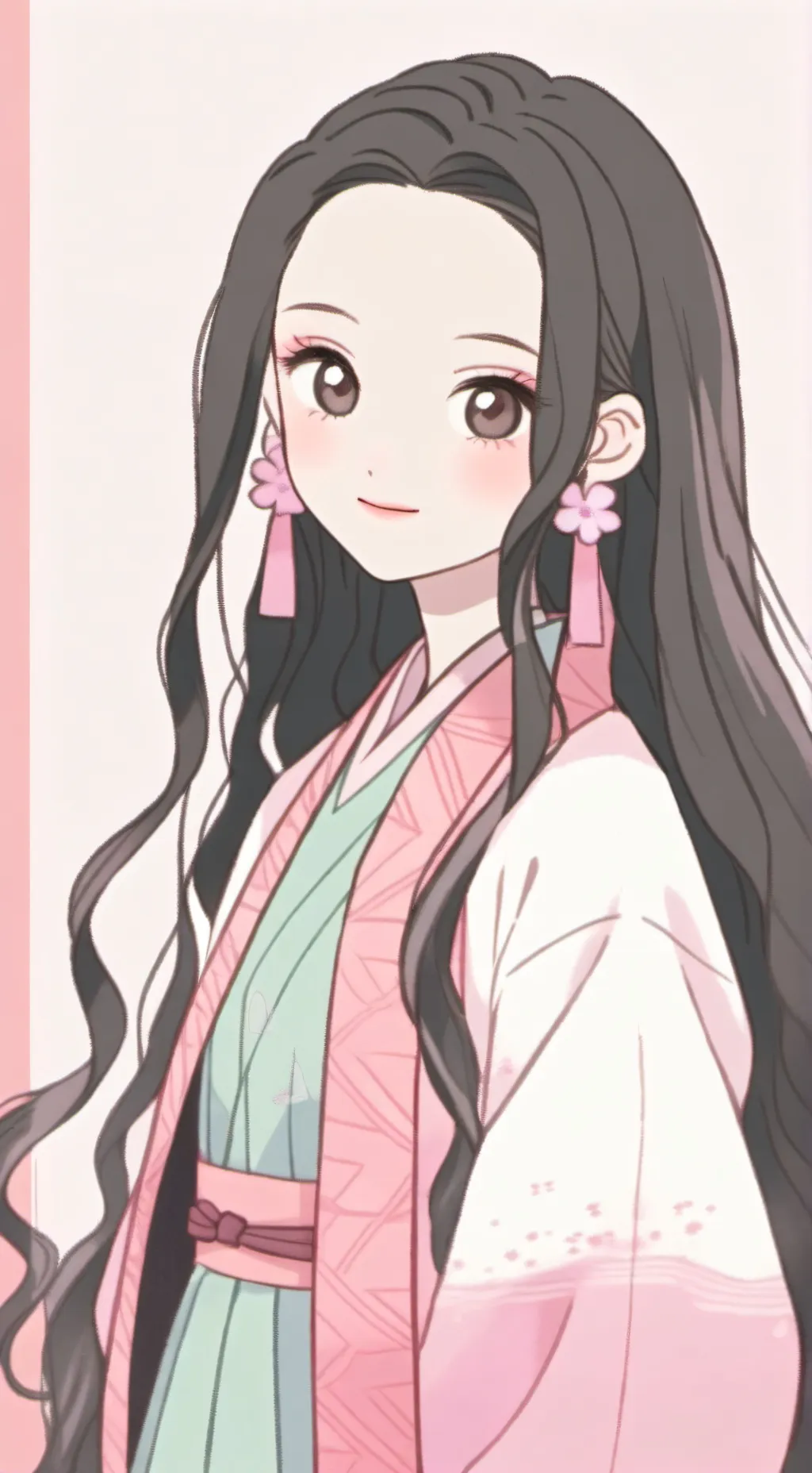 ai character: Nezuko background
