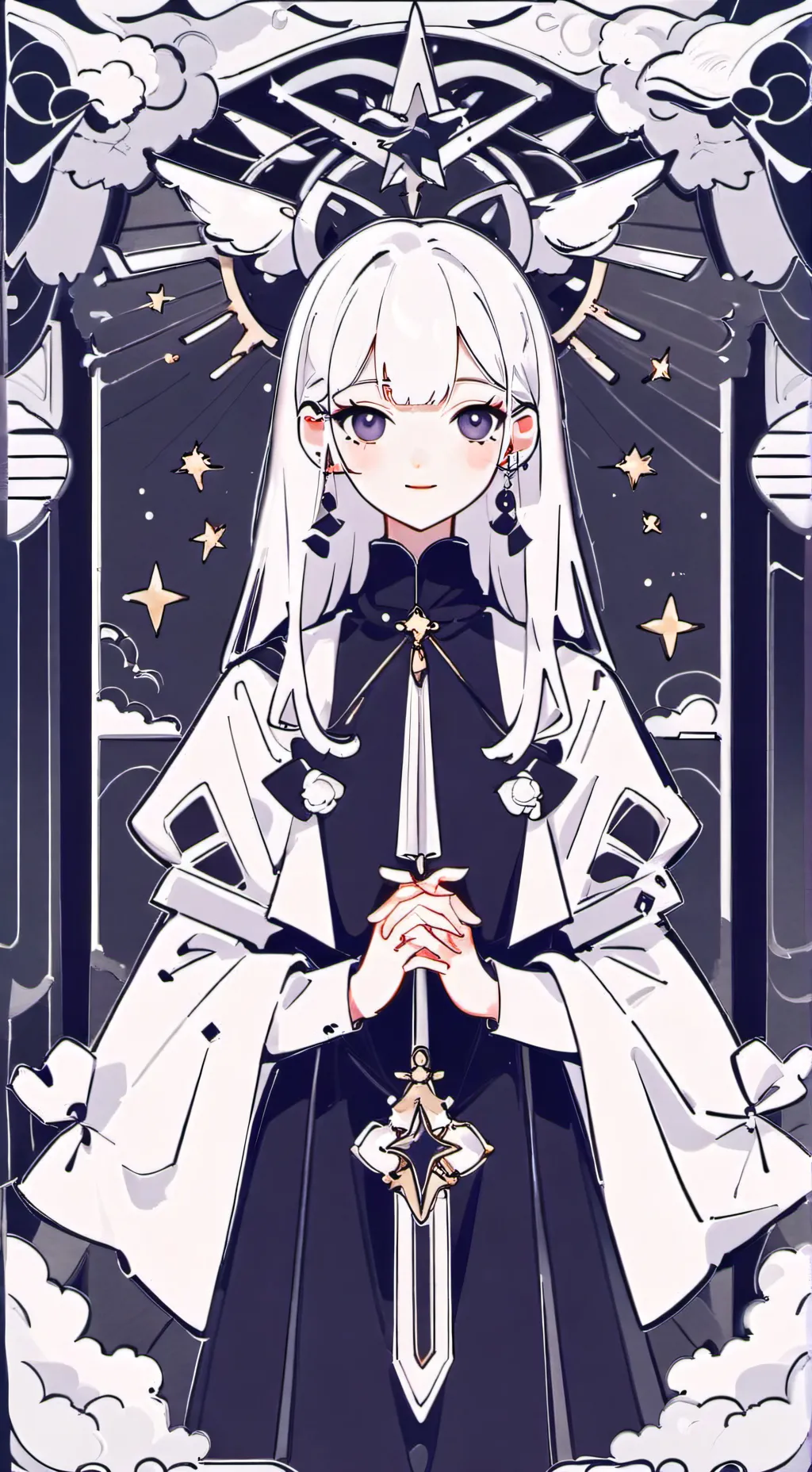 ai character: Sakura background