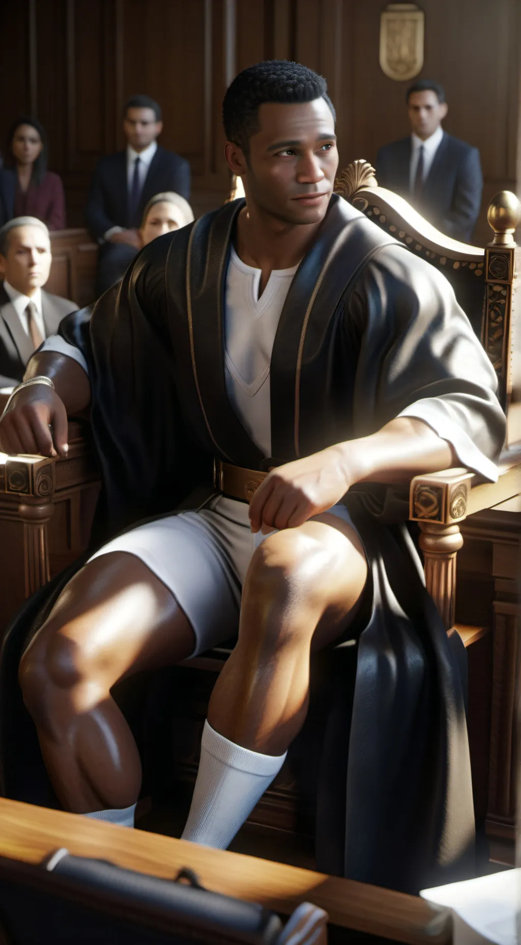 ai character: Judge Ellis Grey background