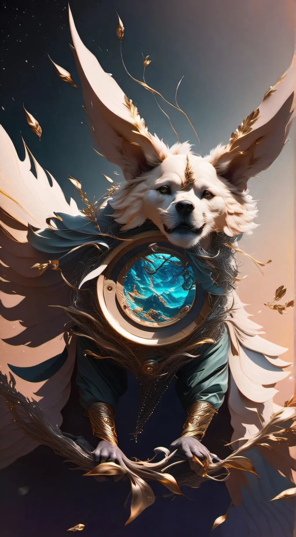 ai character: doggy background