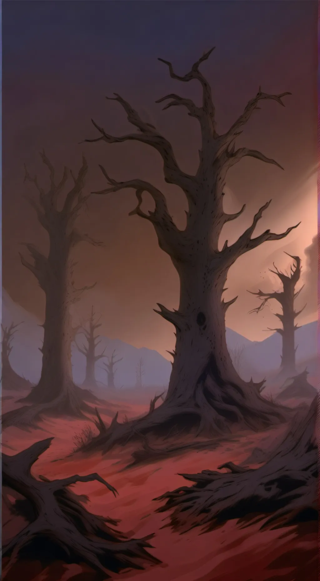 ai character: The Crimson background