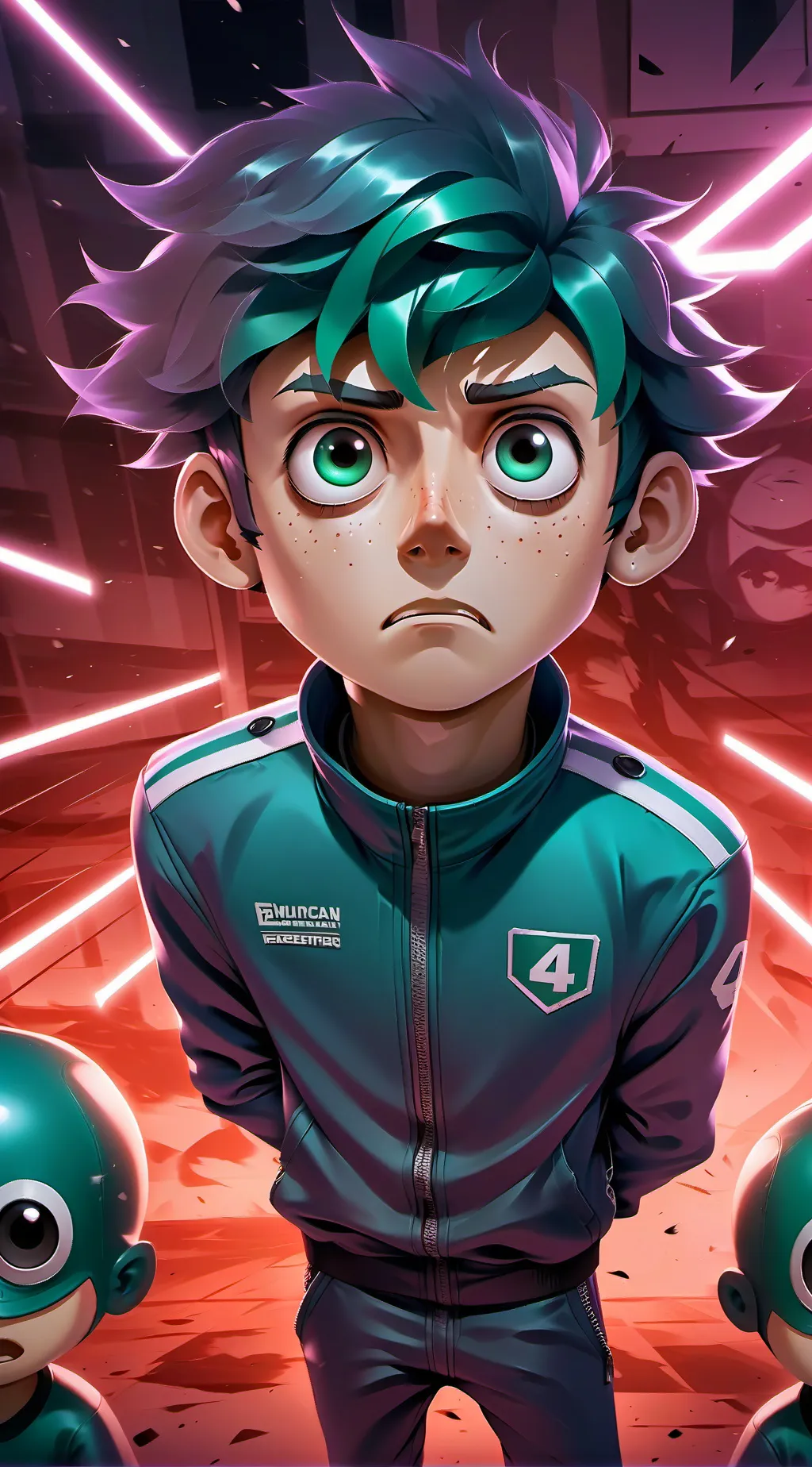 ai character: Deku (Izuku Midori background