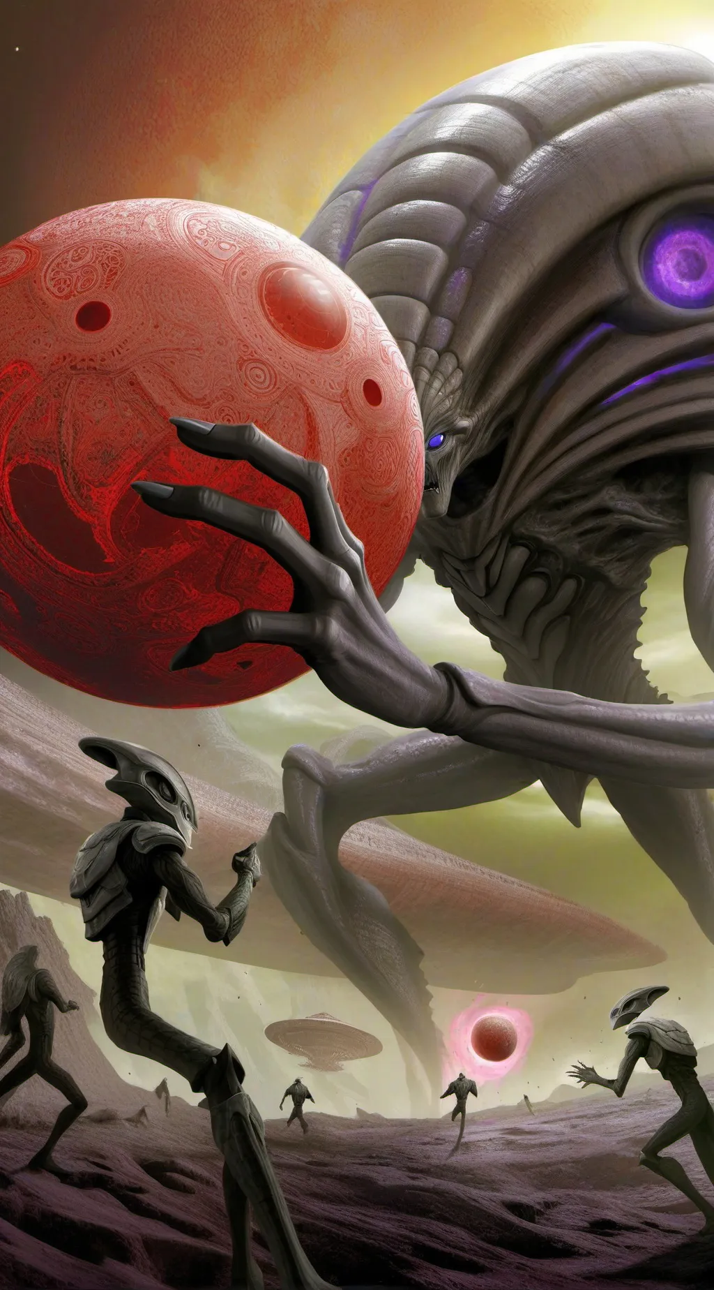ai character: Alien and human rp background