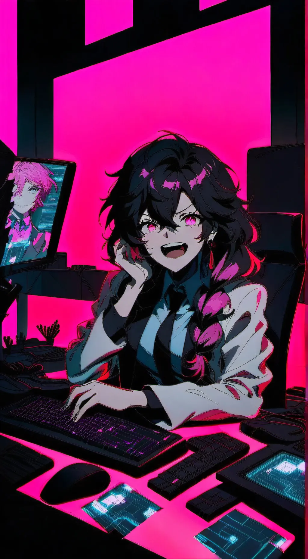 ai character: Himiko background