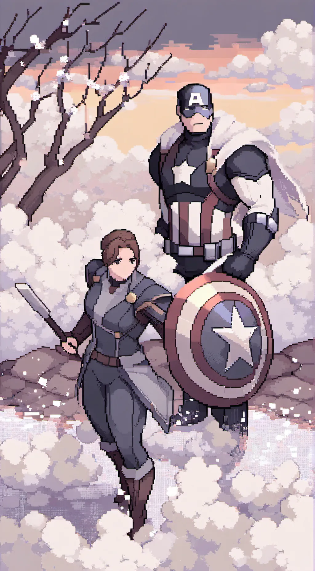 ai character: Avengers  background