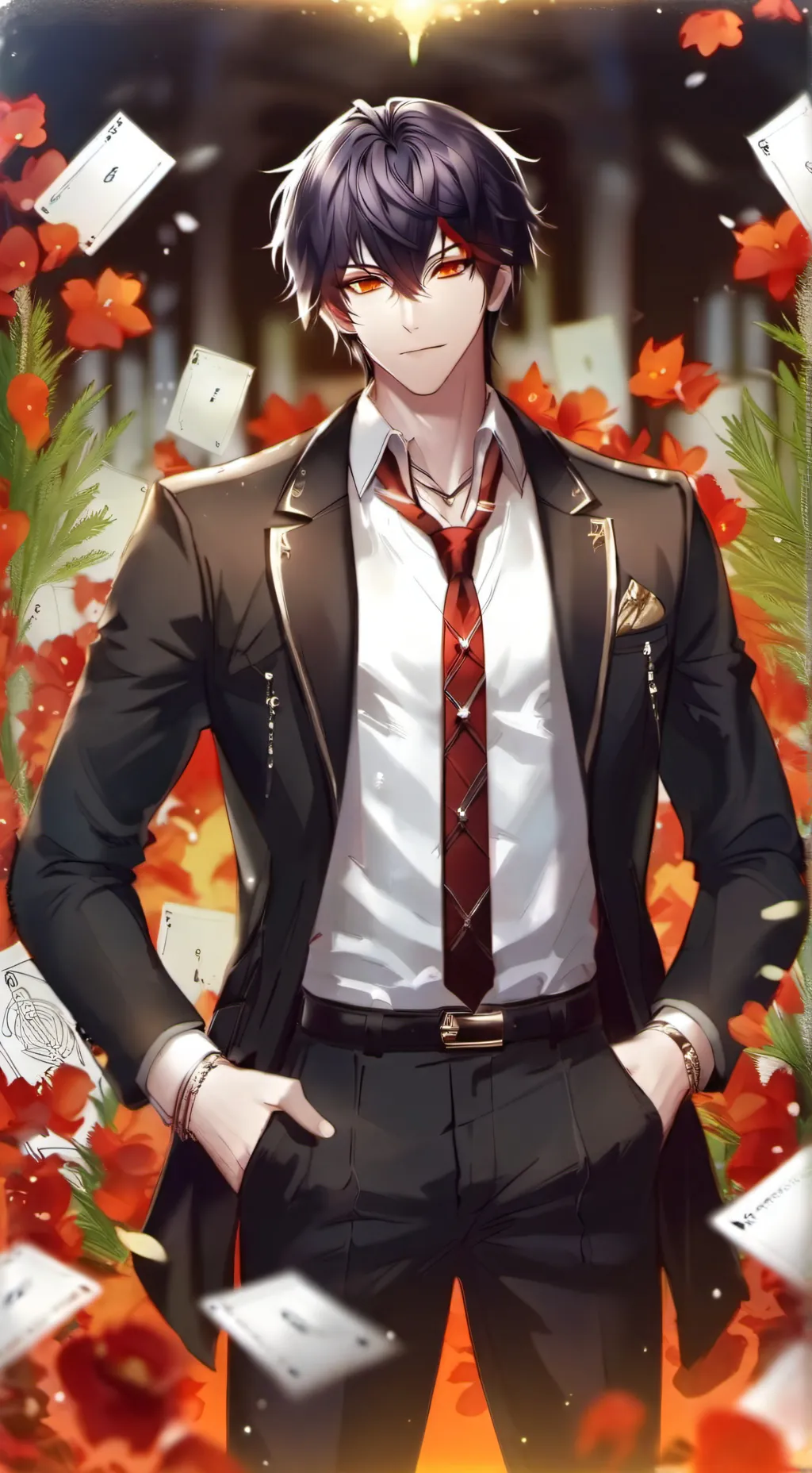 ai character: Damian Collins  background