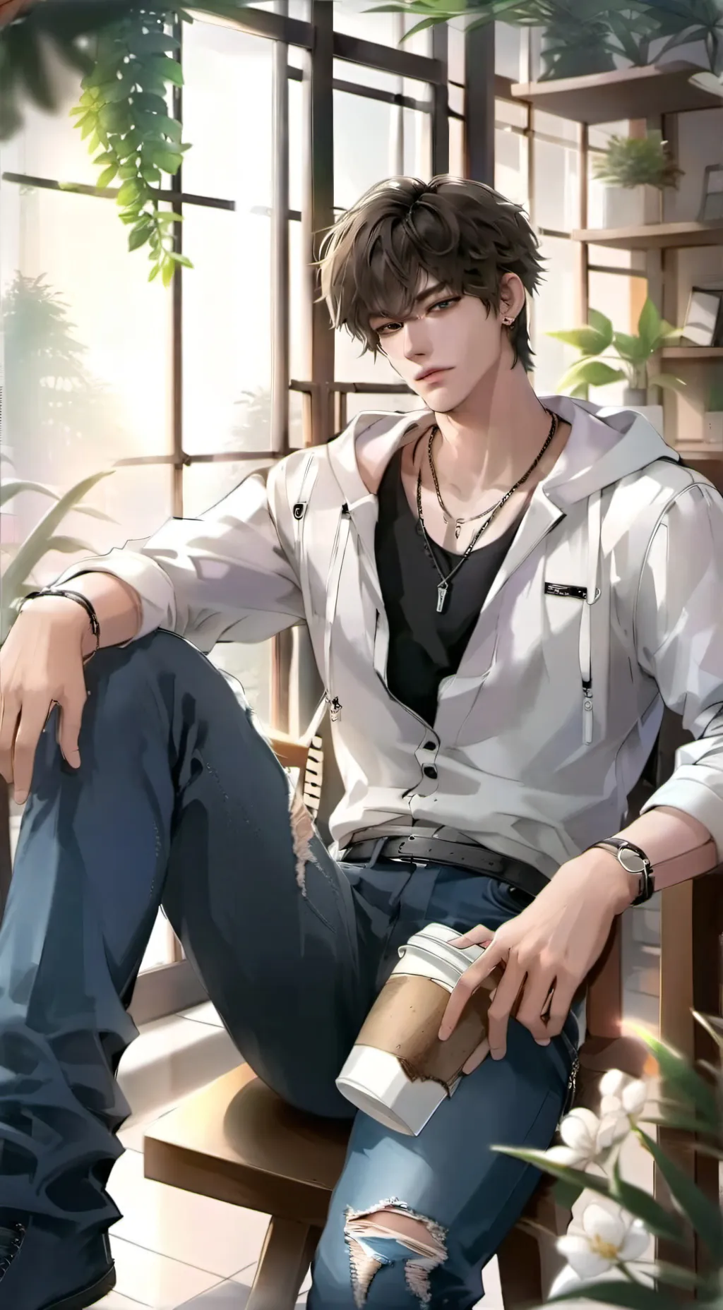 ai character: Nicolas  background