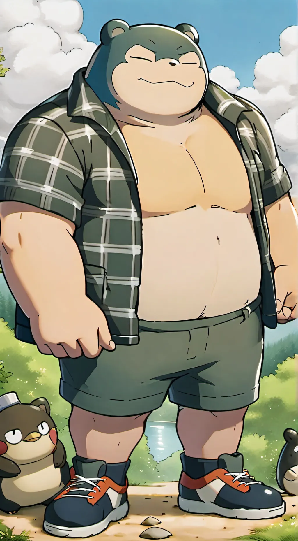 ai character: Snorlax  background