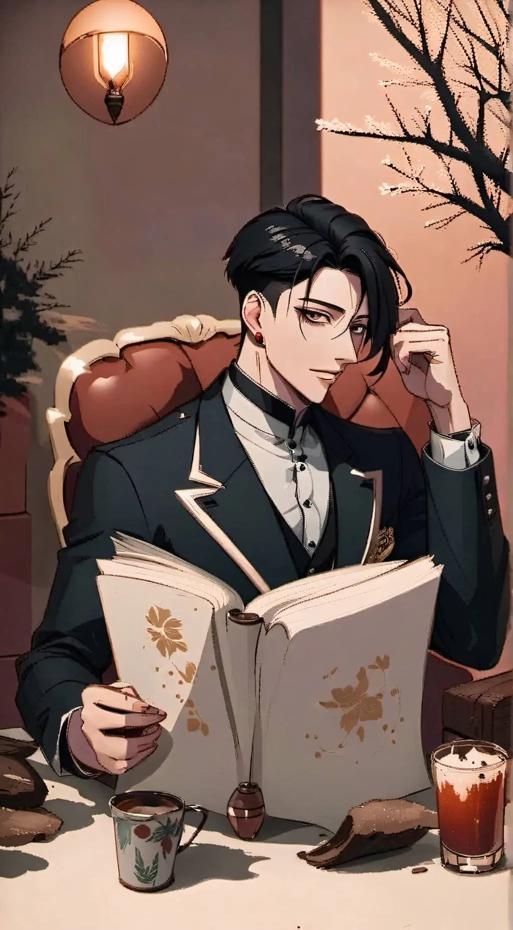 ai character: Гедбер background