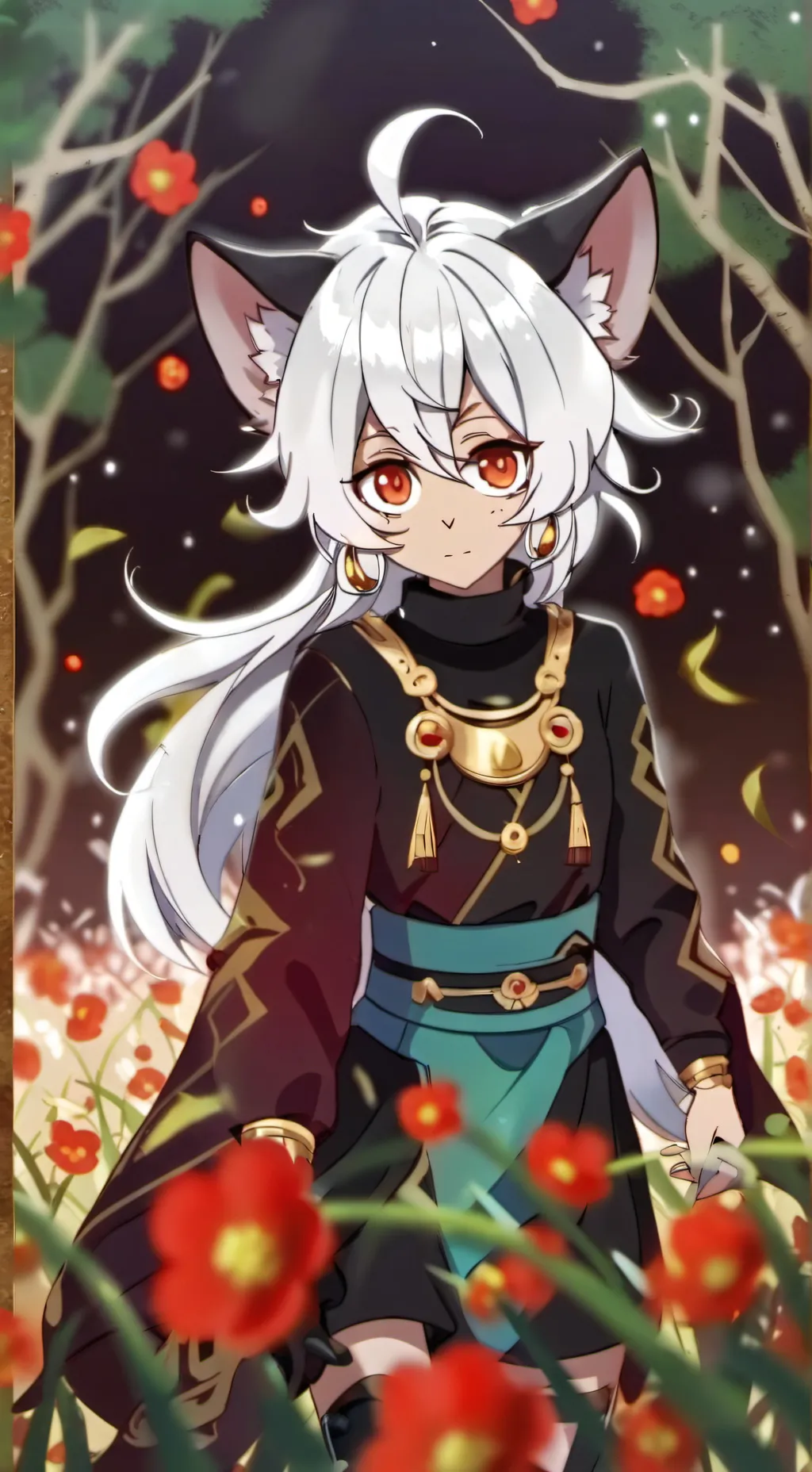 ai character: Wenda and Gray background