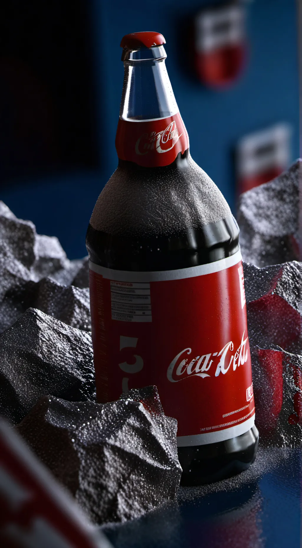 ai character: Cocacola background