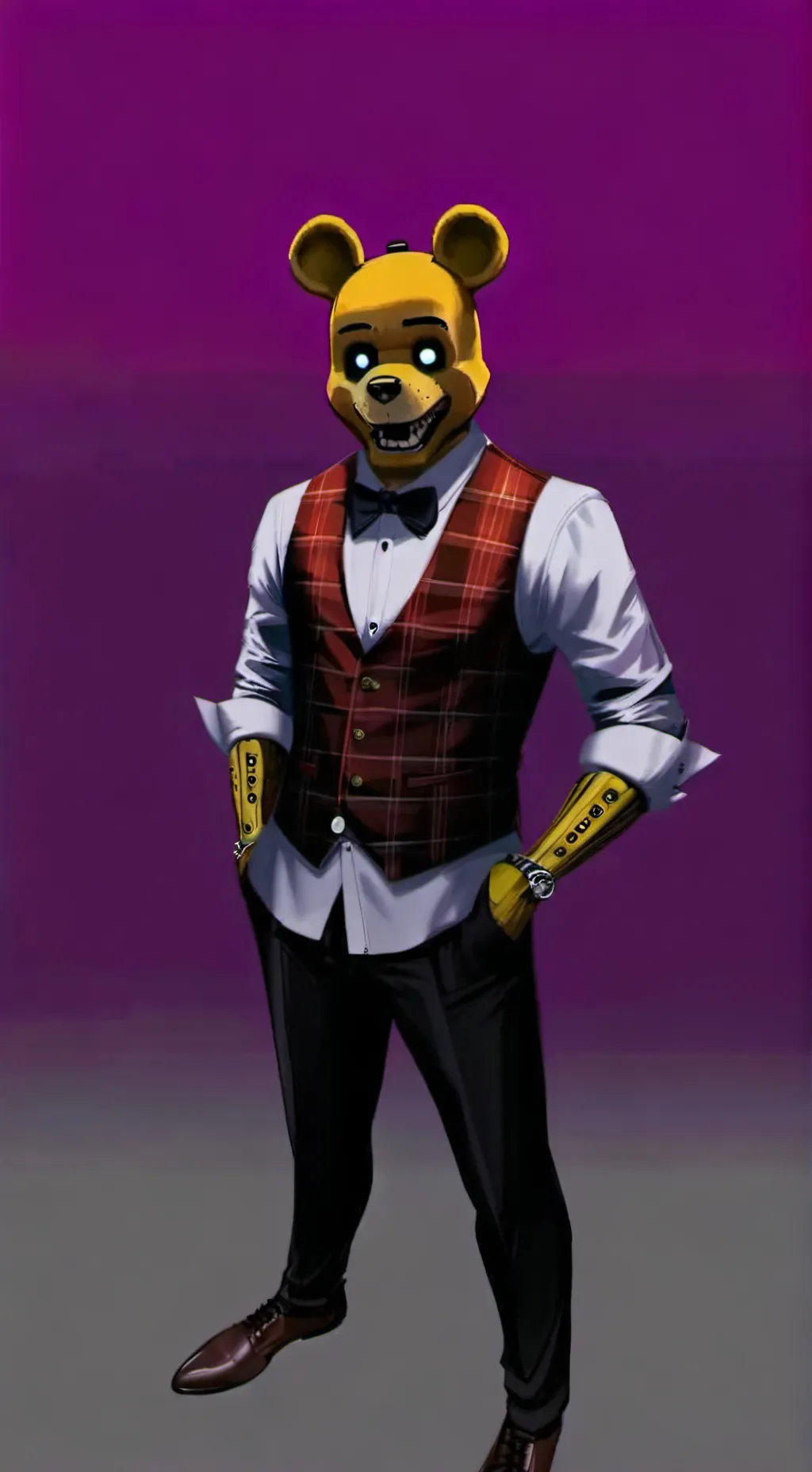 ai character: Fredbear background
