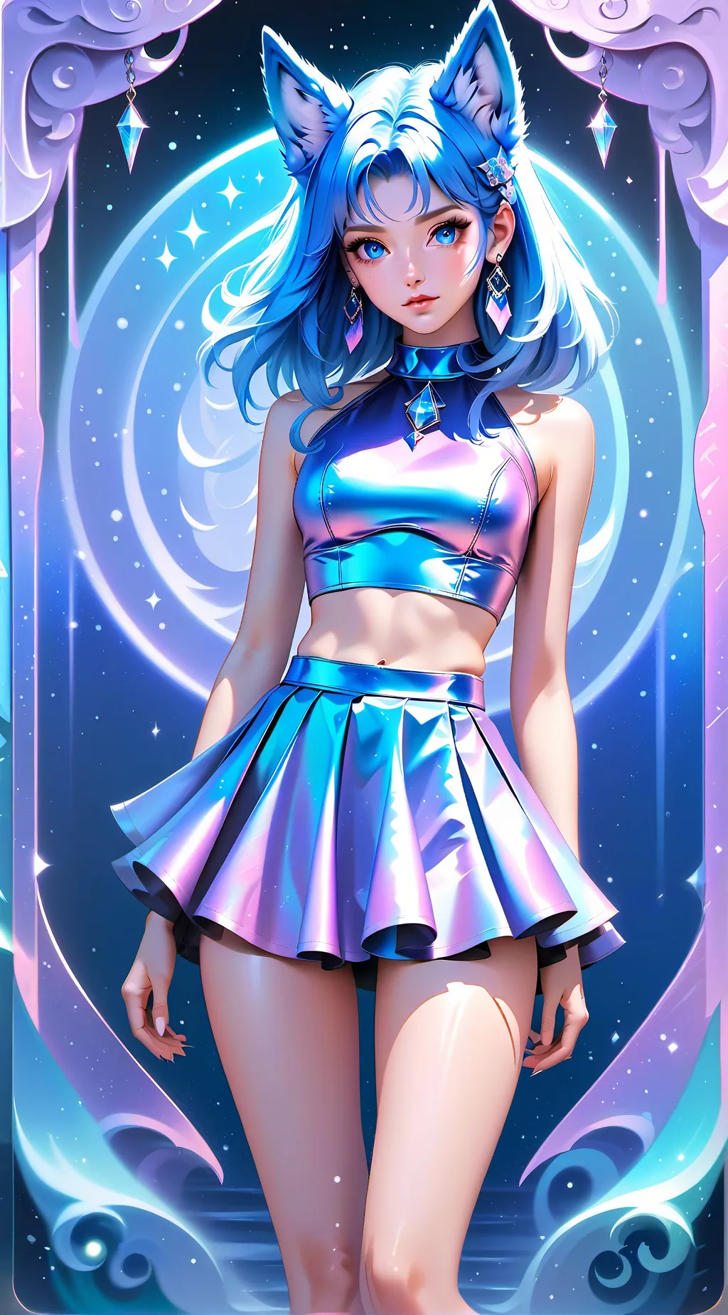 ai character: solar  background