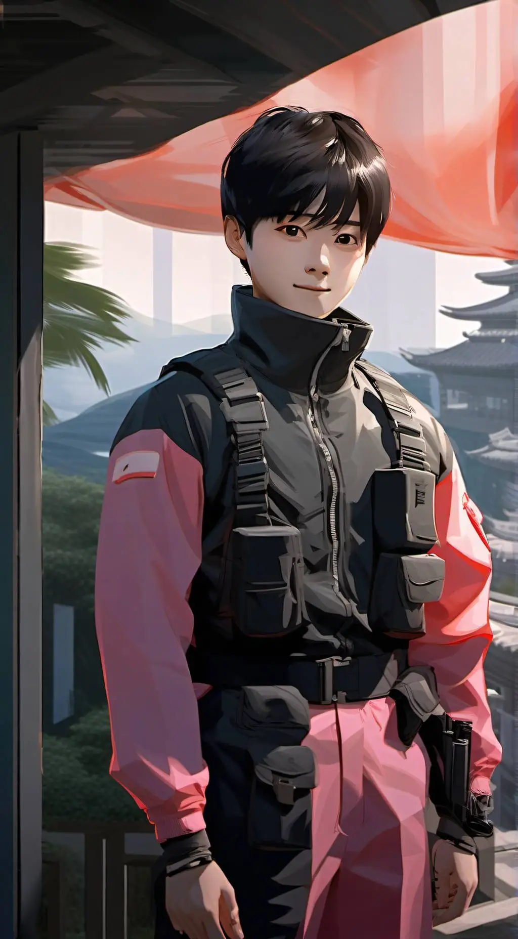 ai character: Squid game background