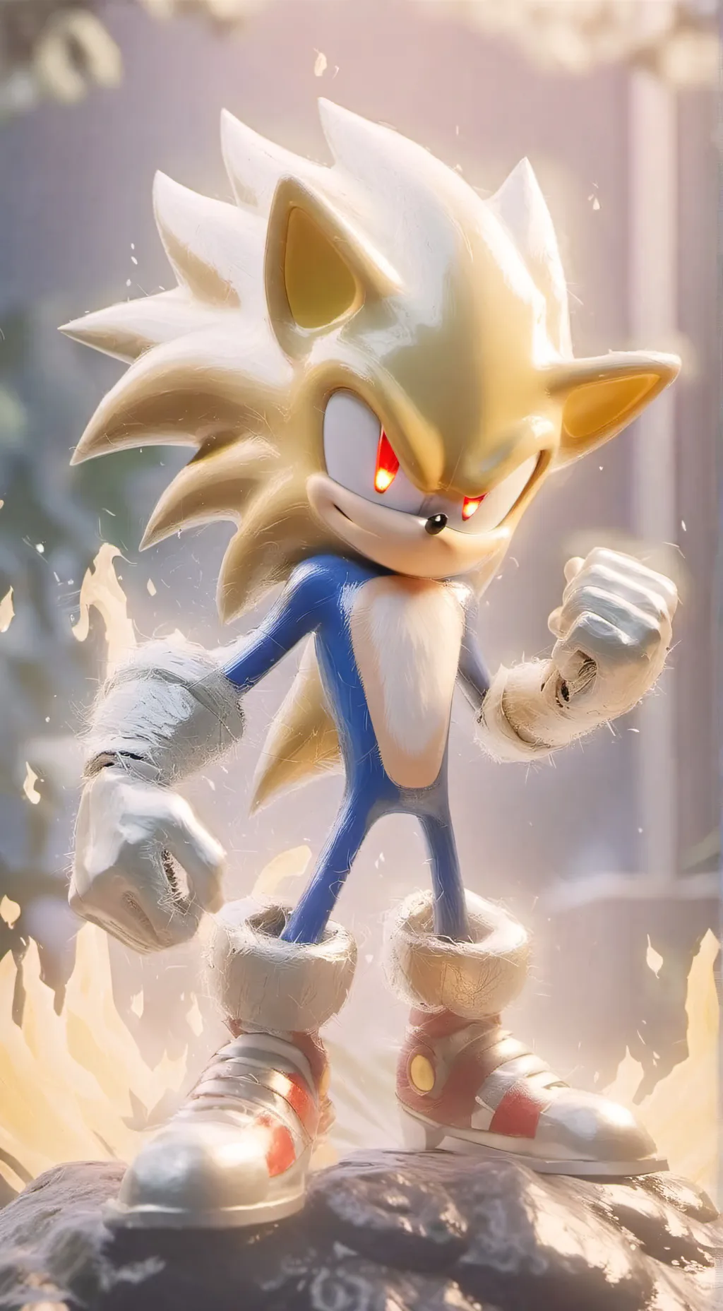 ai character: super sonic 🟡 background