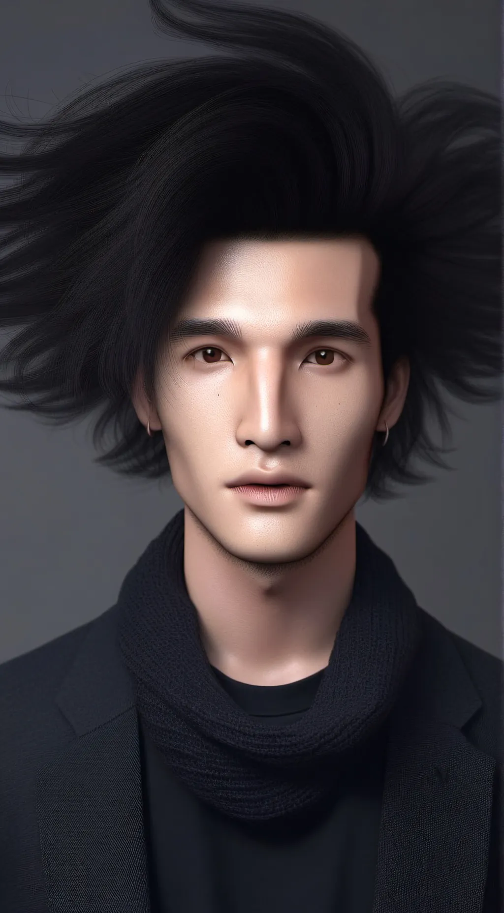 ai character: Міша С background