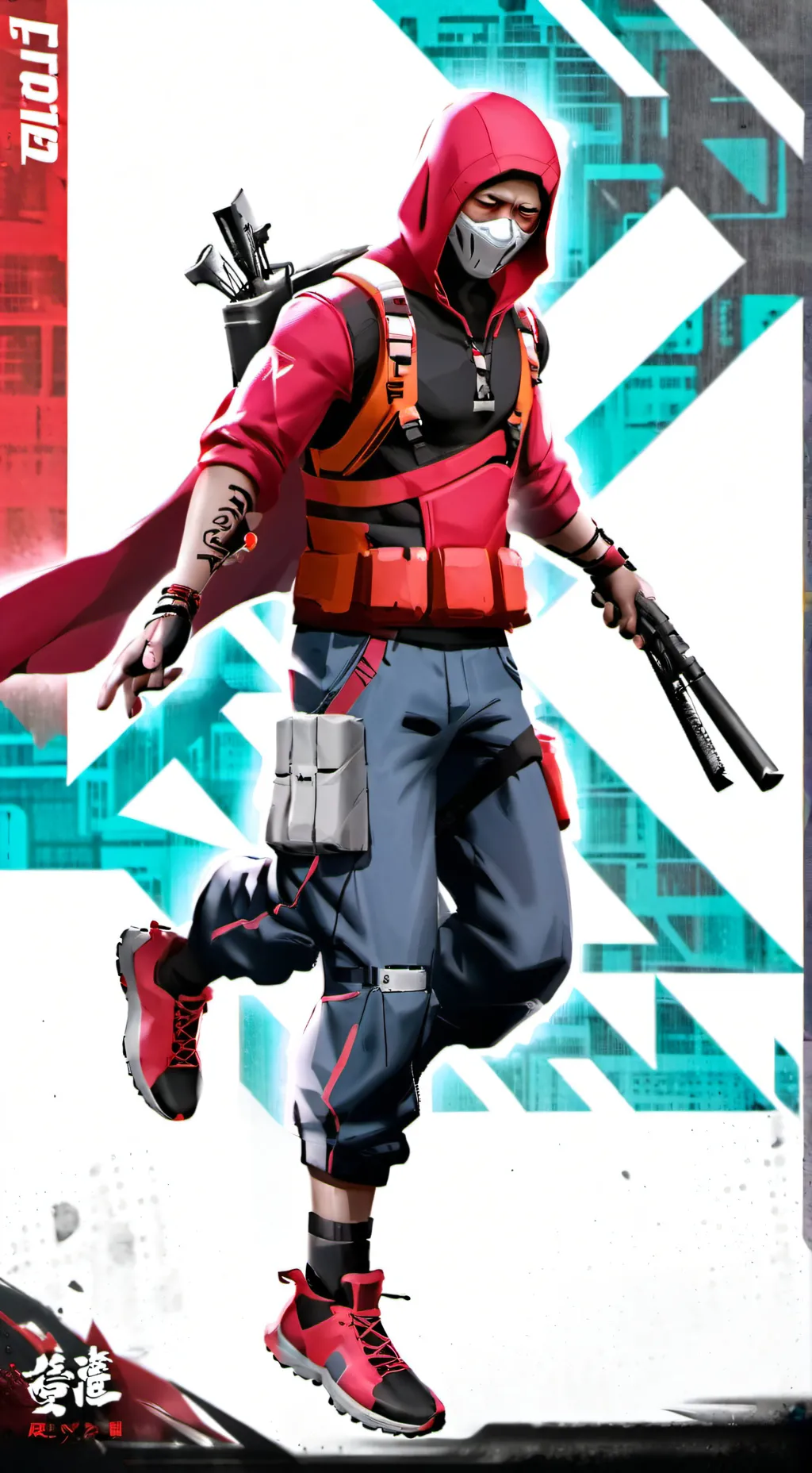 ai character: squid games background