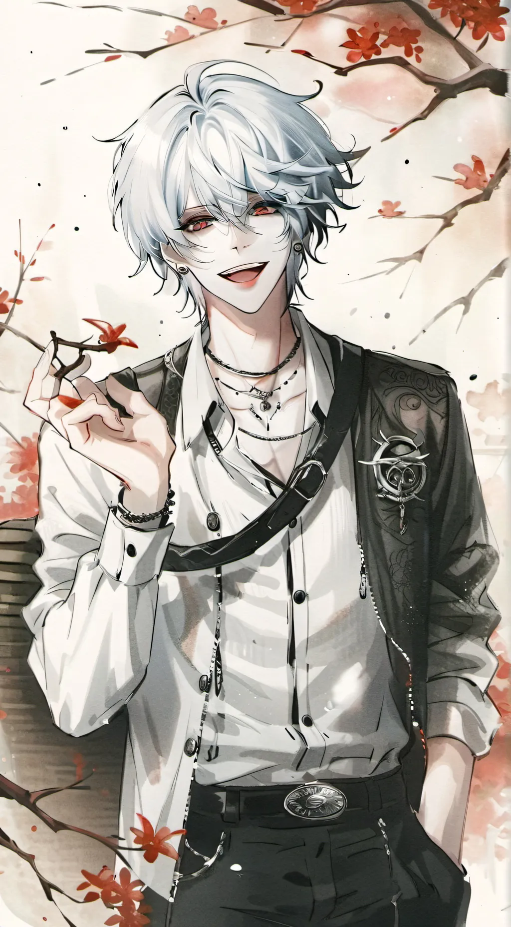 ai character: Adrien vamire background