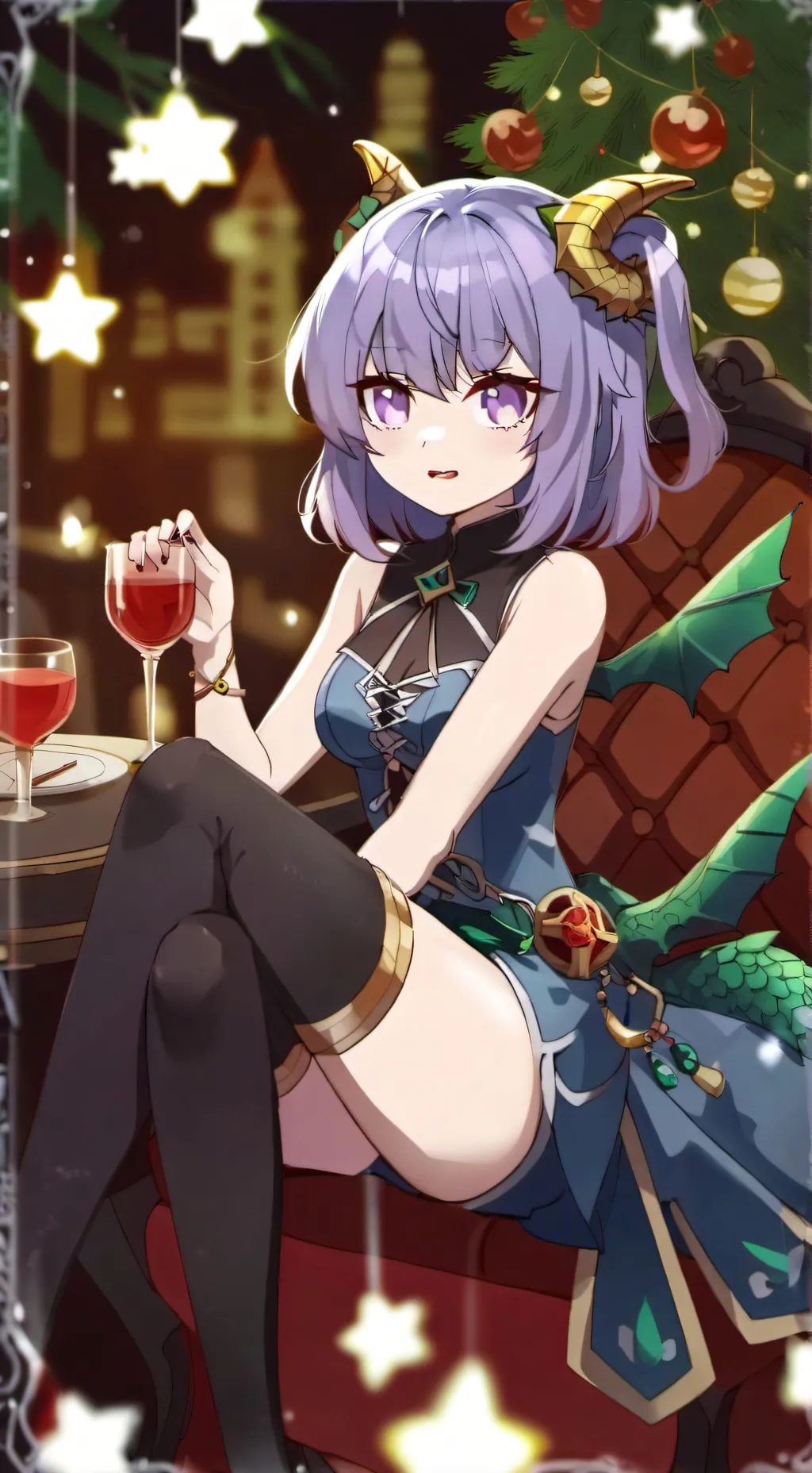 ai character: Azura(Ice•Dragón) background