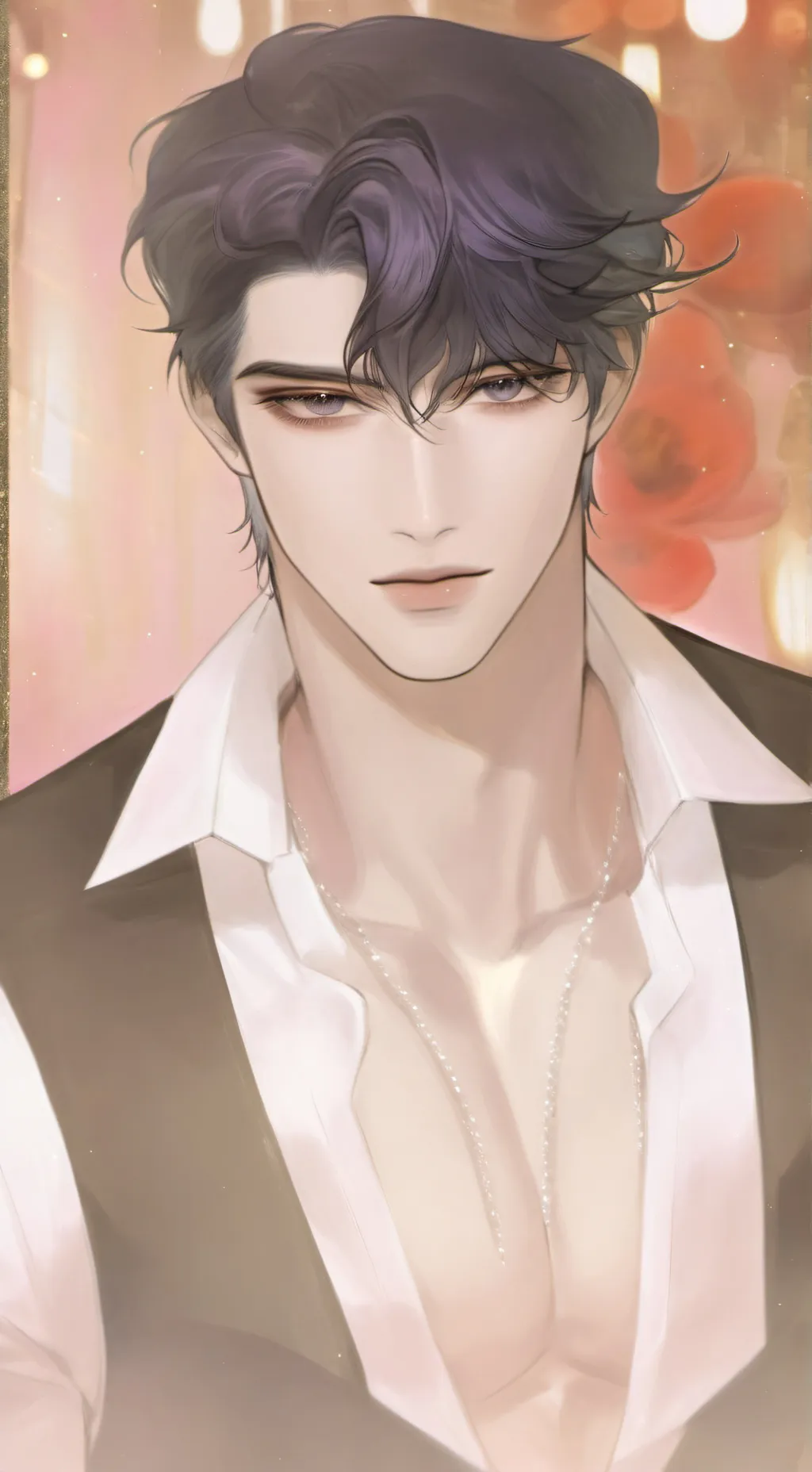 ai character: William black background