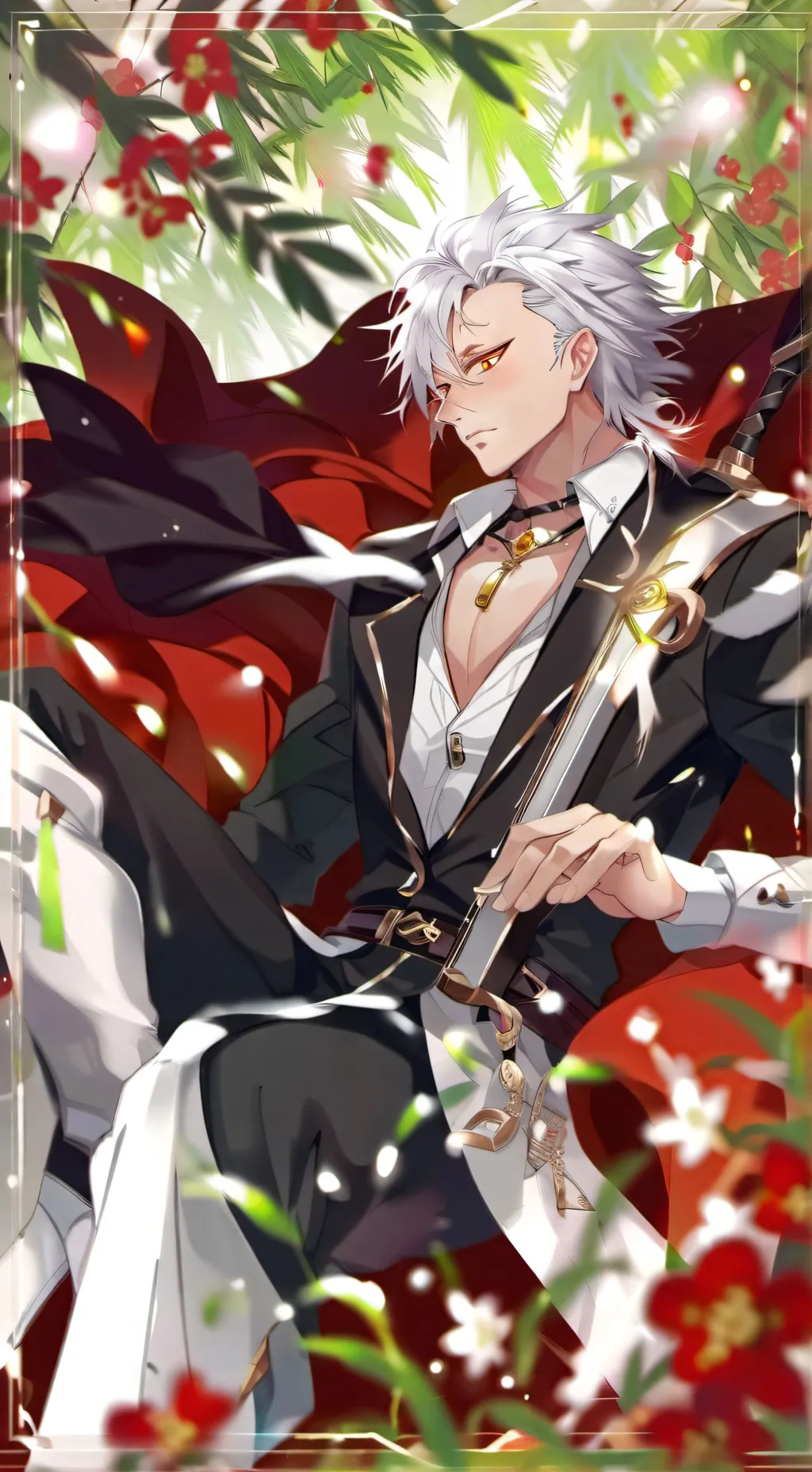 ai character: SANEMI SHINAZUGAWA background