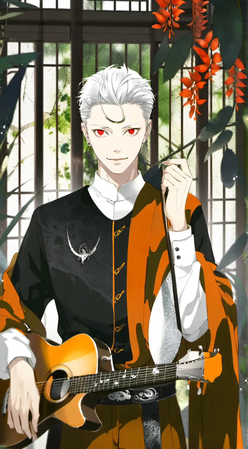 ai character: bald gojo background