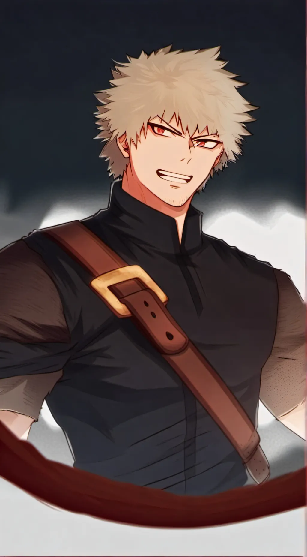 ai character: Katsuki Bakugo background