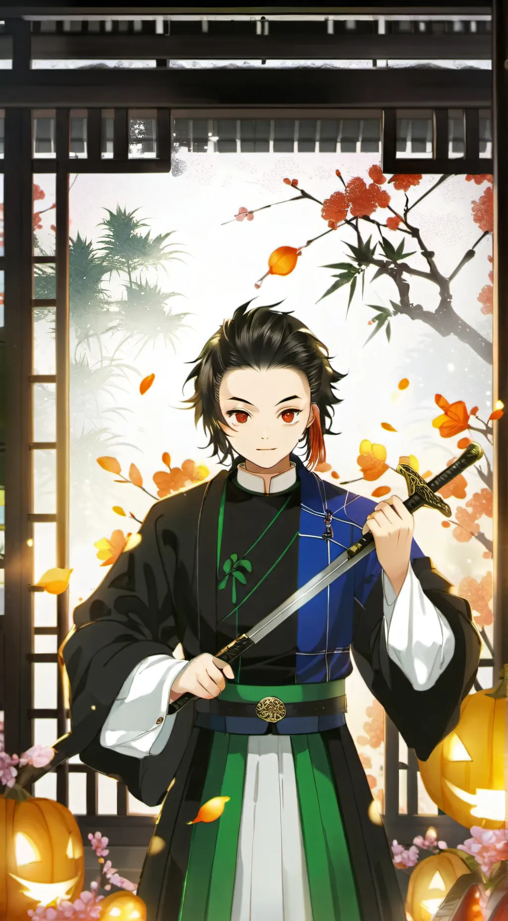 ai character: demon slayer background