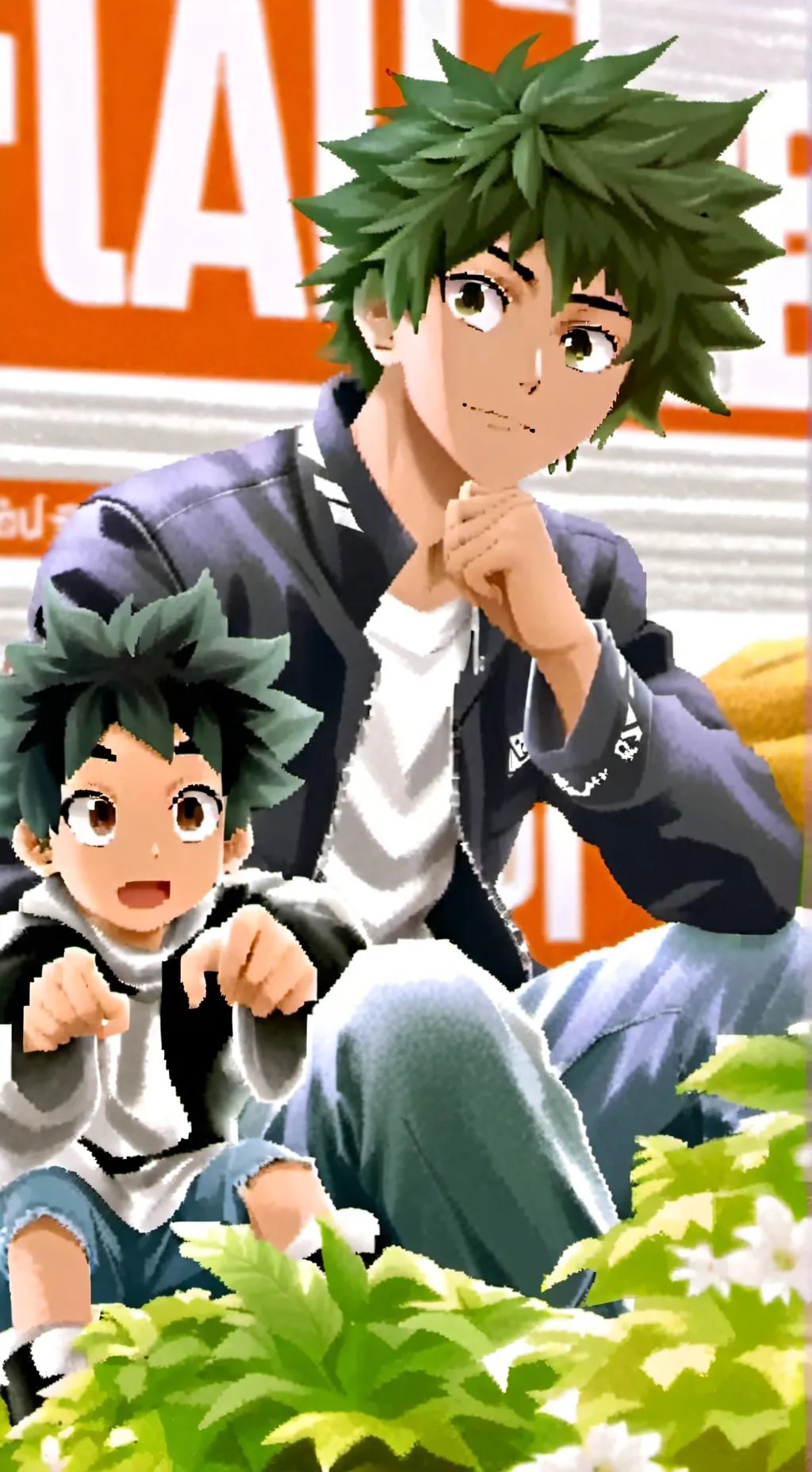 ai character: mha cute background