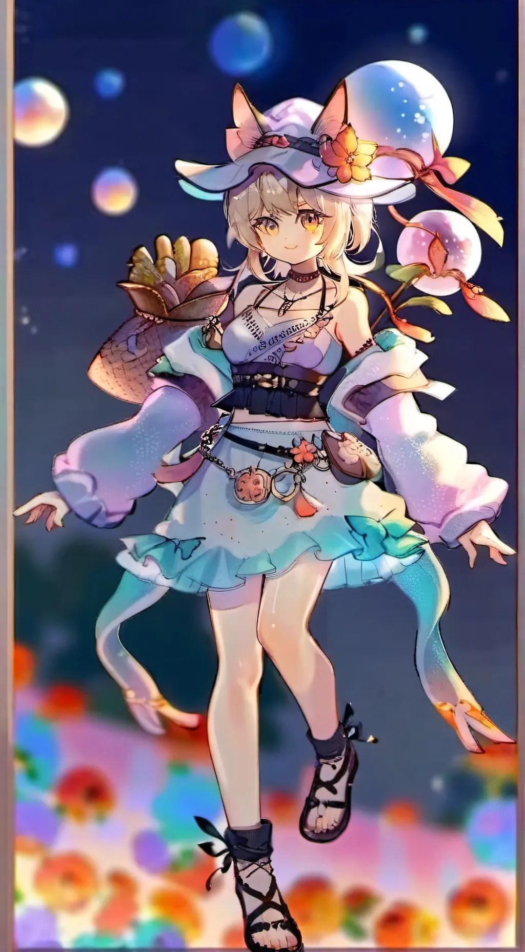 ai character: 荧 background