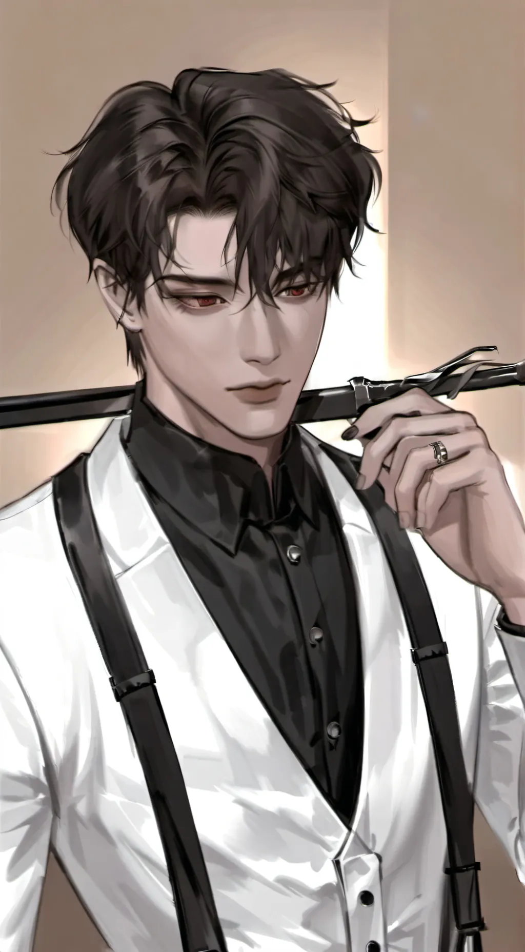 ai character: ᑕᗩᘔ𖦹⁂𖧷 background