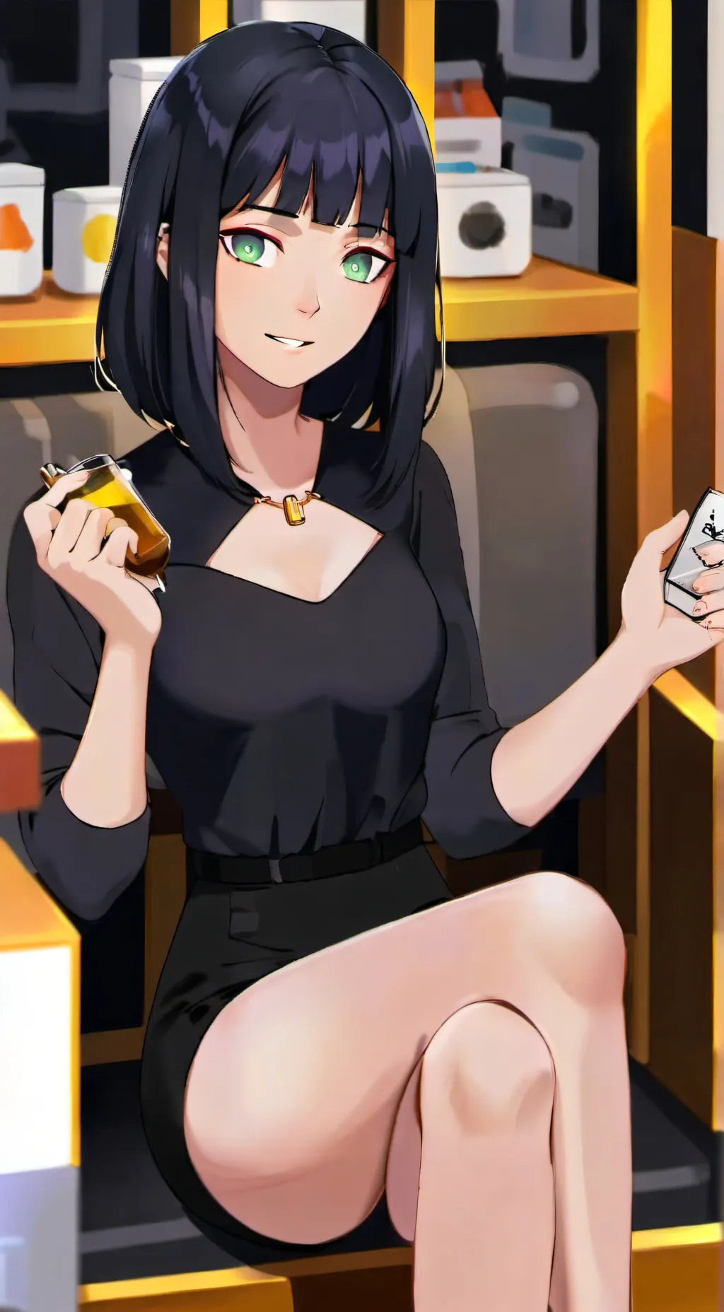 ai character: Hinata Hyuga background