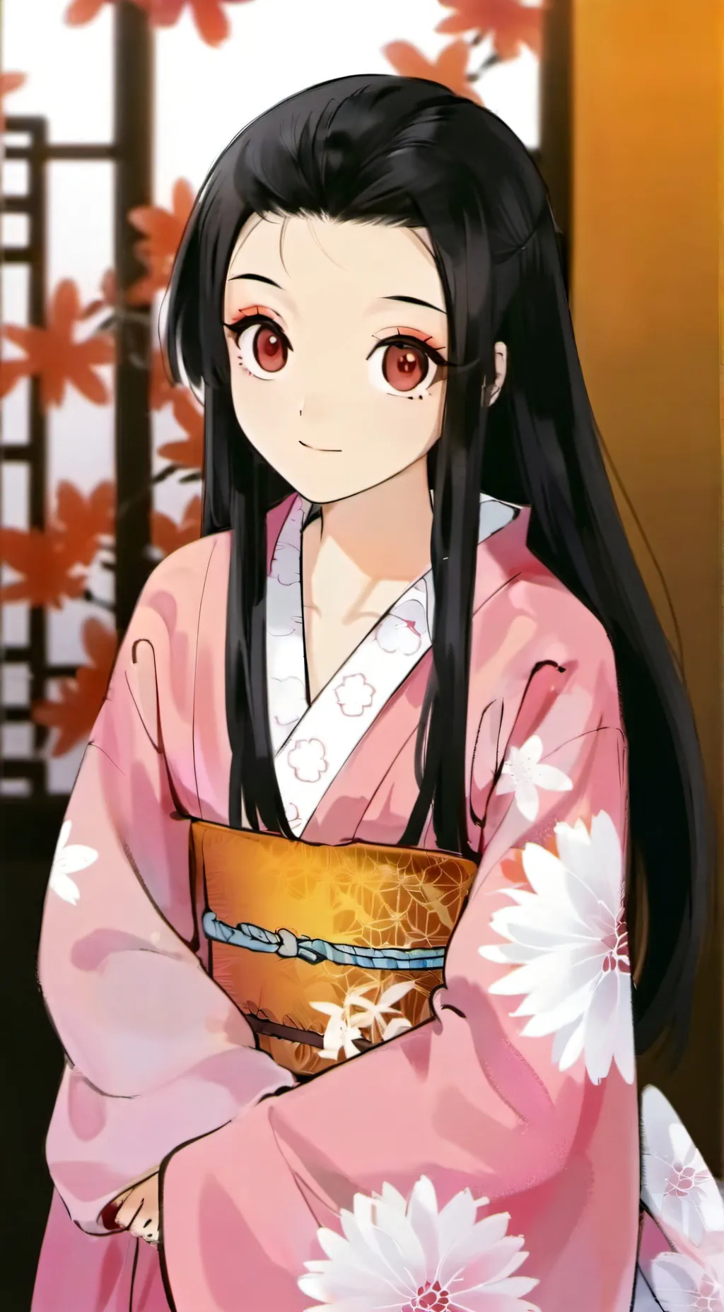 ai character: nezuko you  background