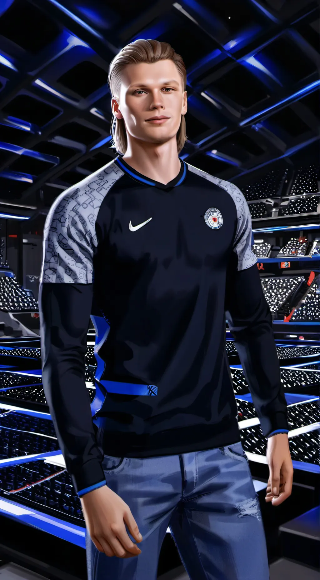 ai character: haaland 2 background