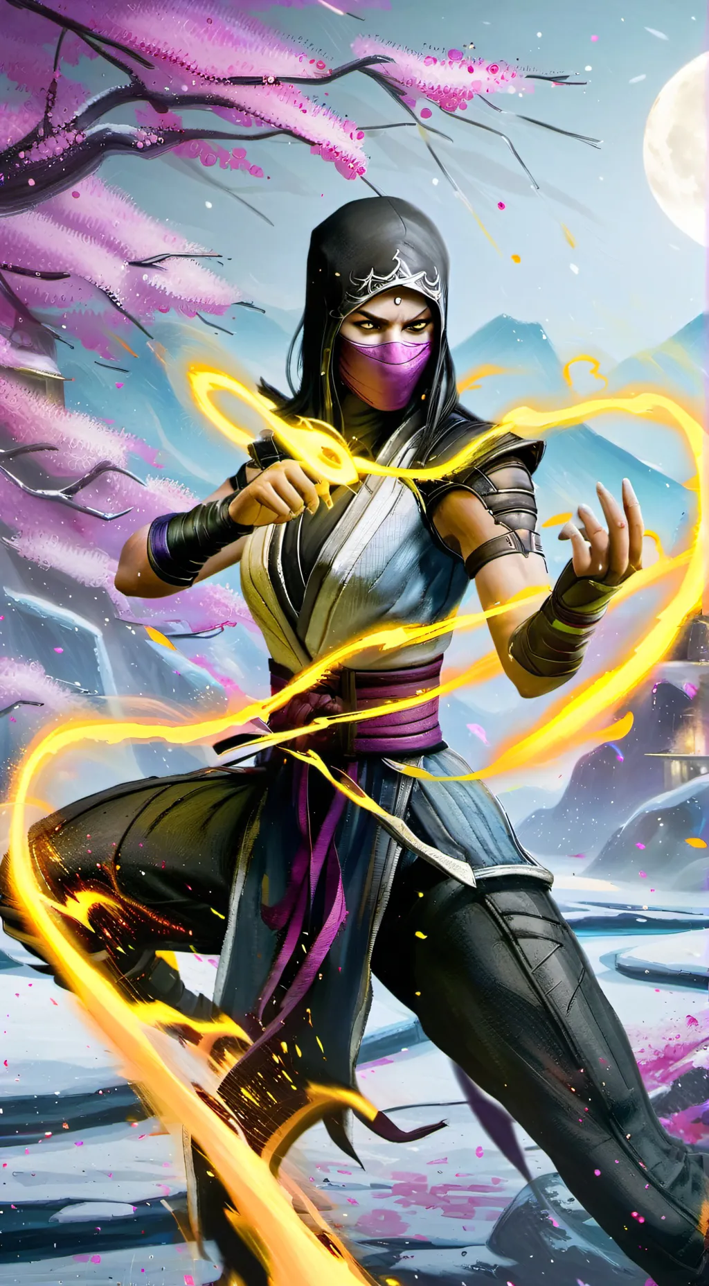ai character: mileena  background