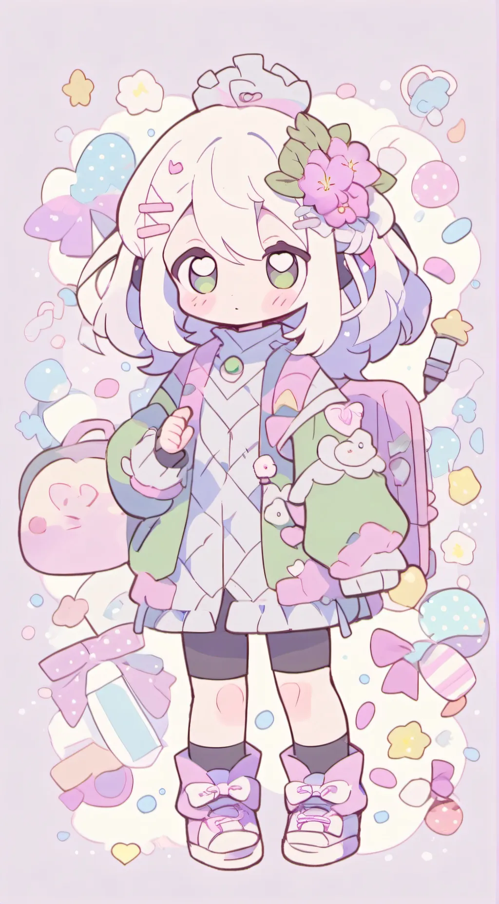 ai character: Notes background