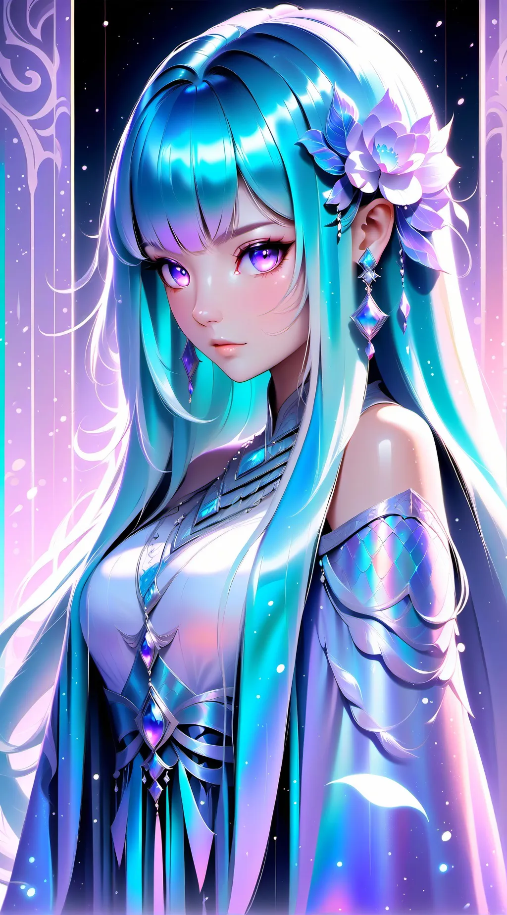 ai character: rose background